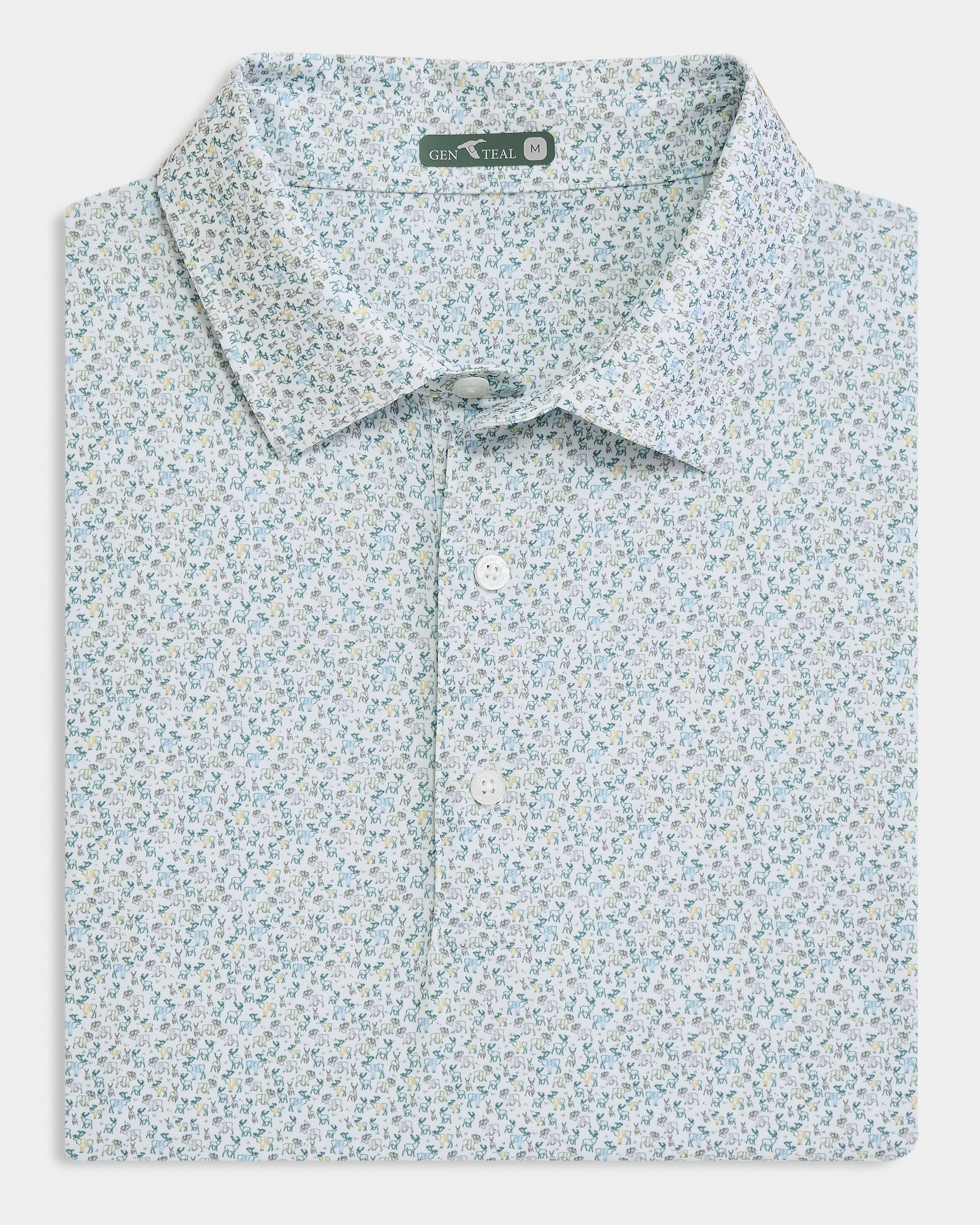 Sweatered Stag Printed Performance Polo