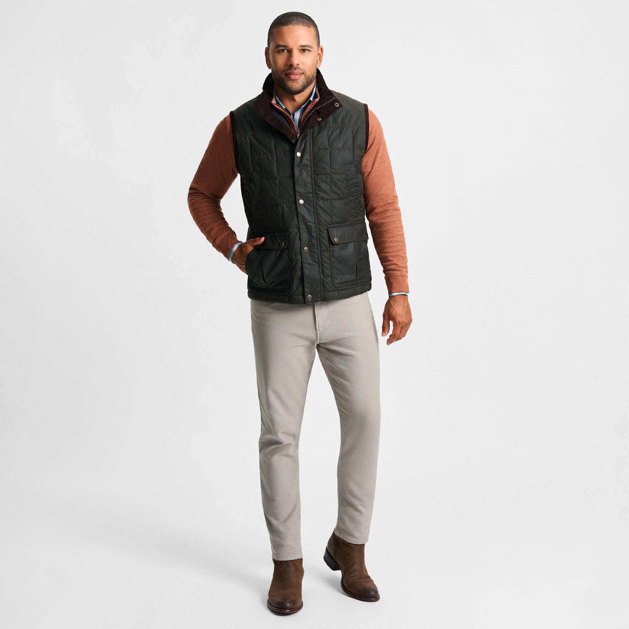 Merritt Waxed Cotton Vest