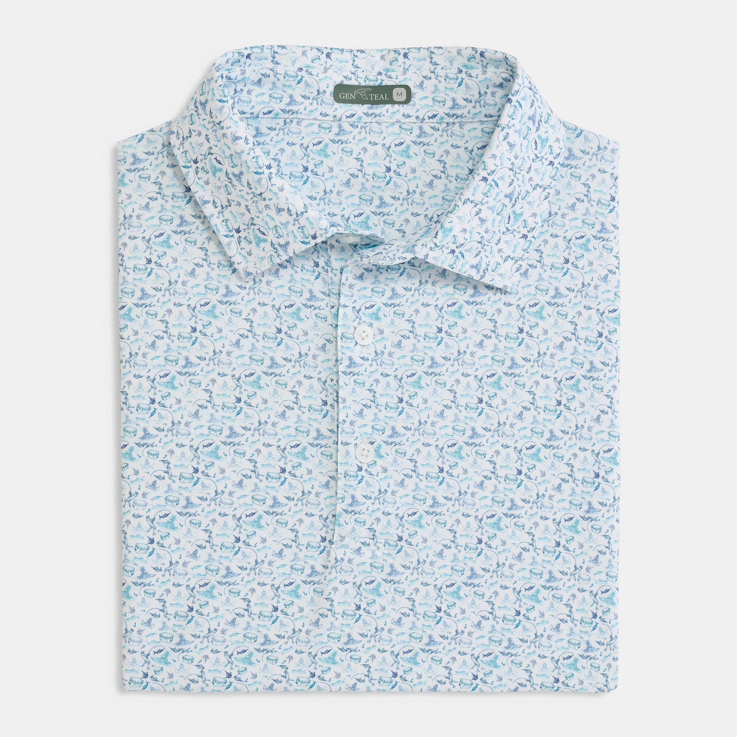 Off Shore Printed Performance Polo