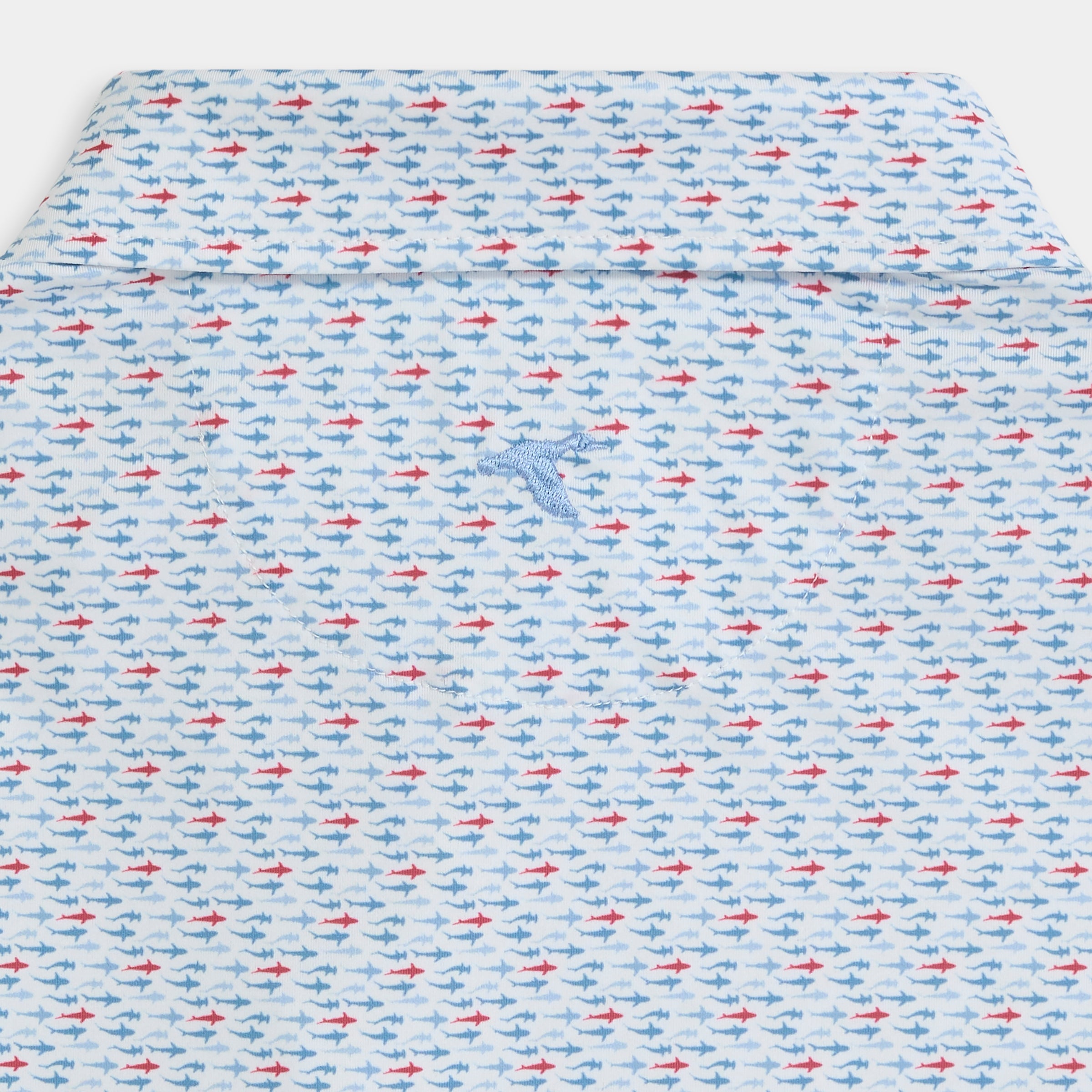 Sunday Ole Miss Fin Frenzy Printed Performance Polo