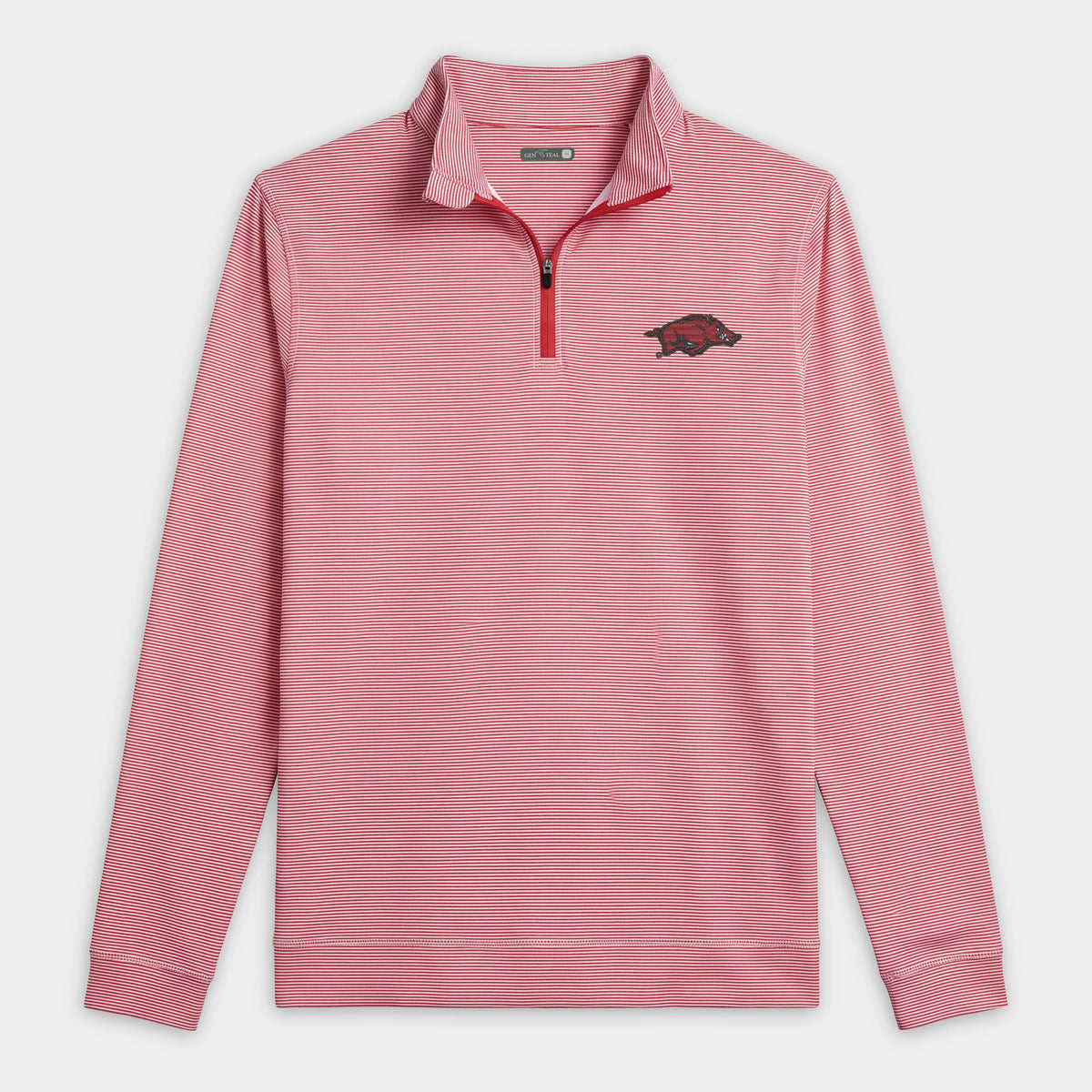 Arkansas Pinstripe Venture Performance Quarter-Zip
