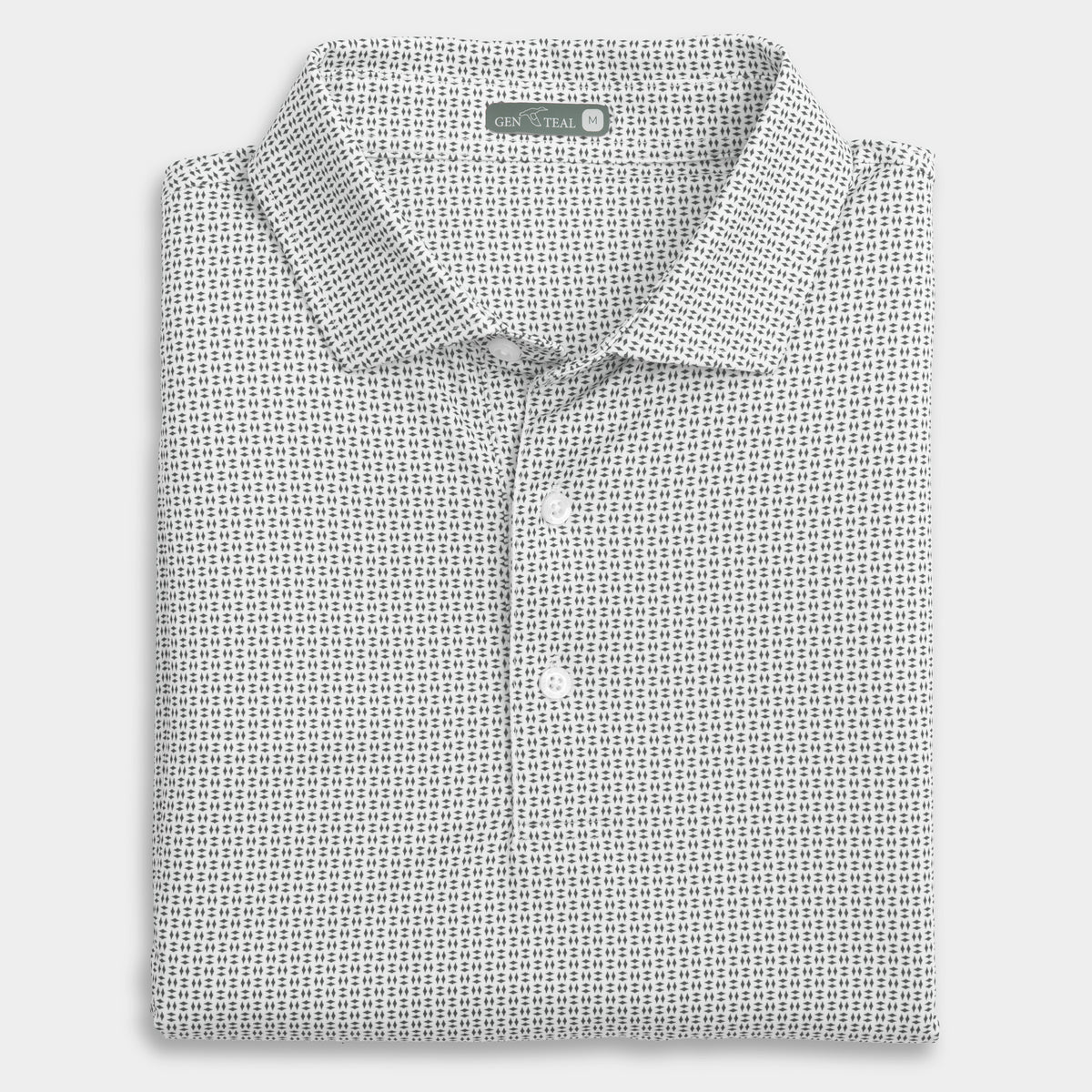 Trellis Printed Performance Polo