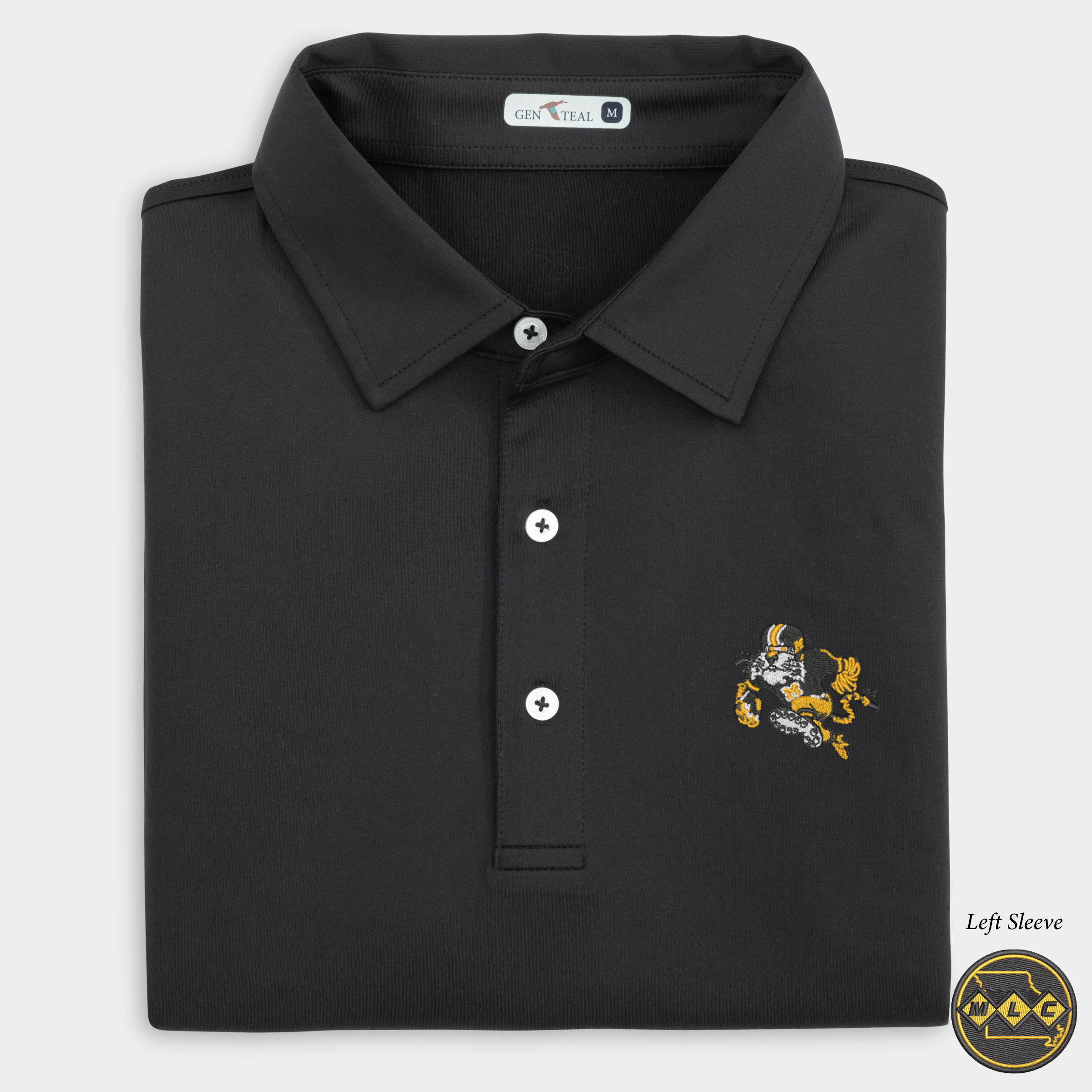 MLC Missouri Football Tiger Solid Performance Polo