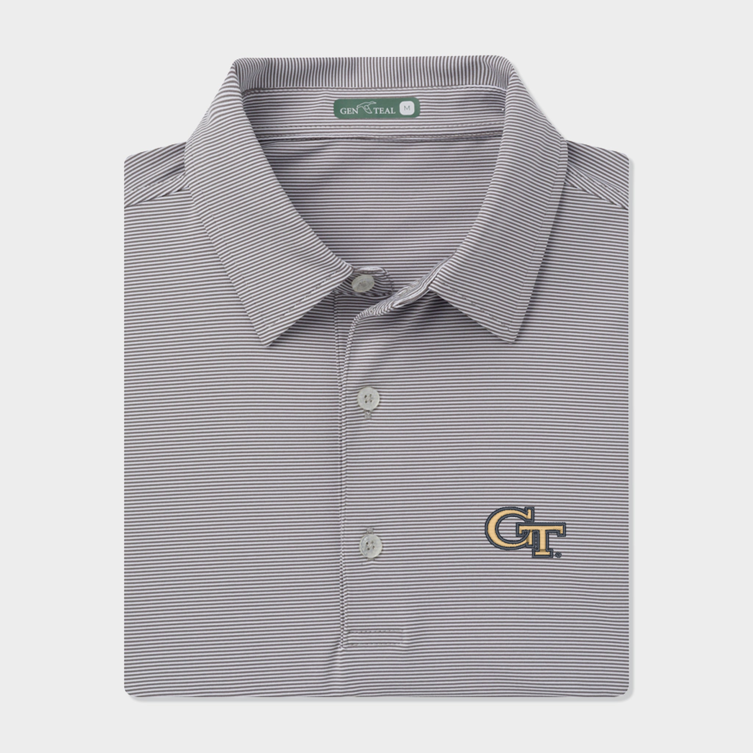 Georgia Tech Club Pinstripe Performance Polo
