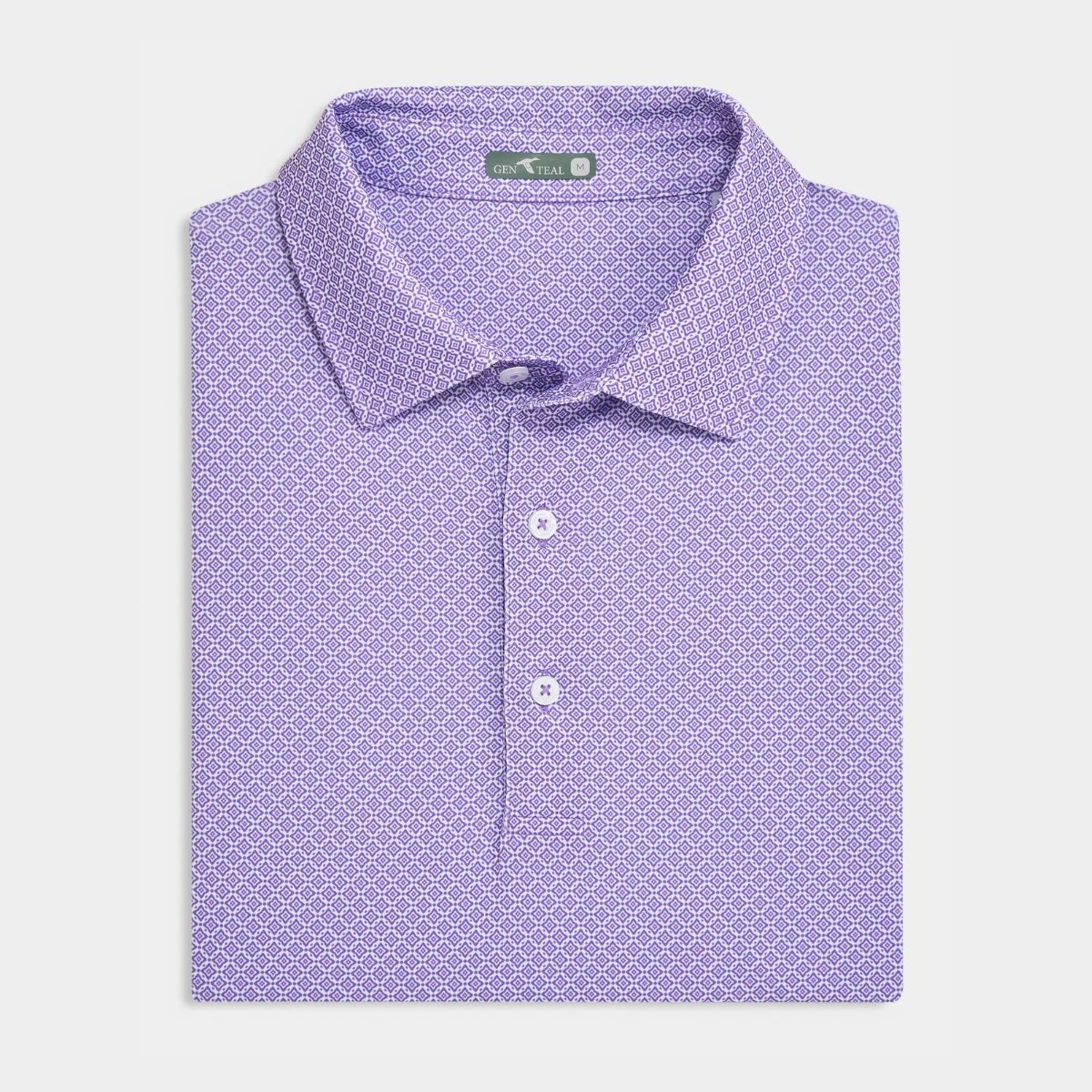 Diamond Lattice Printed Performance Polo