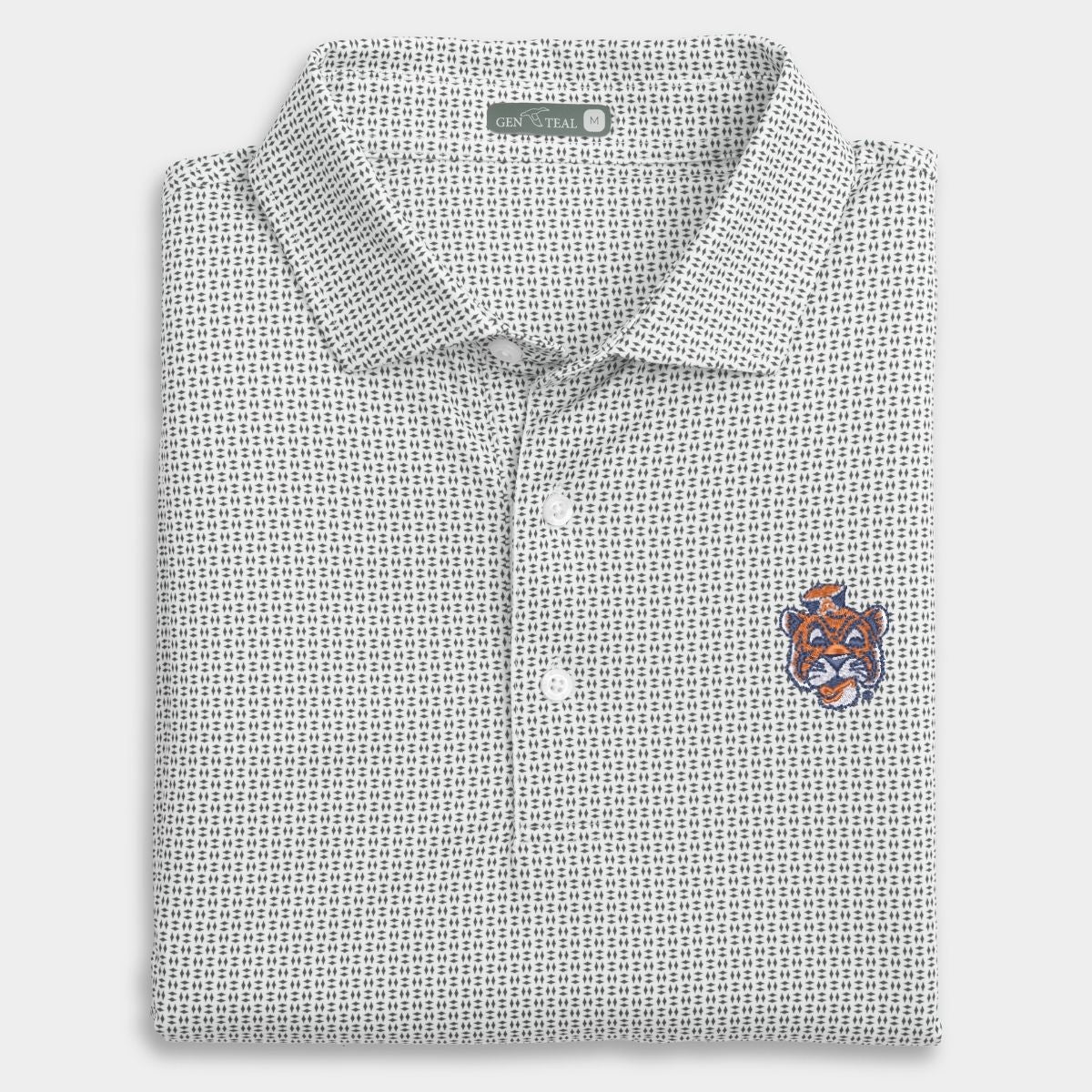 Auburn Vault Trellis Printed Performance Polo