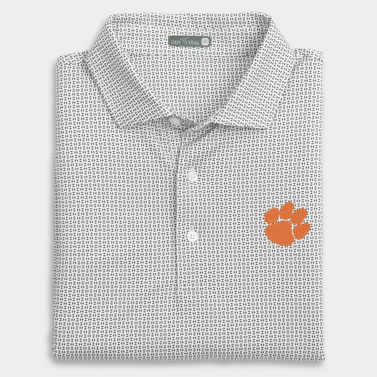 Clemson Trellis Printed Performance Polo