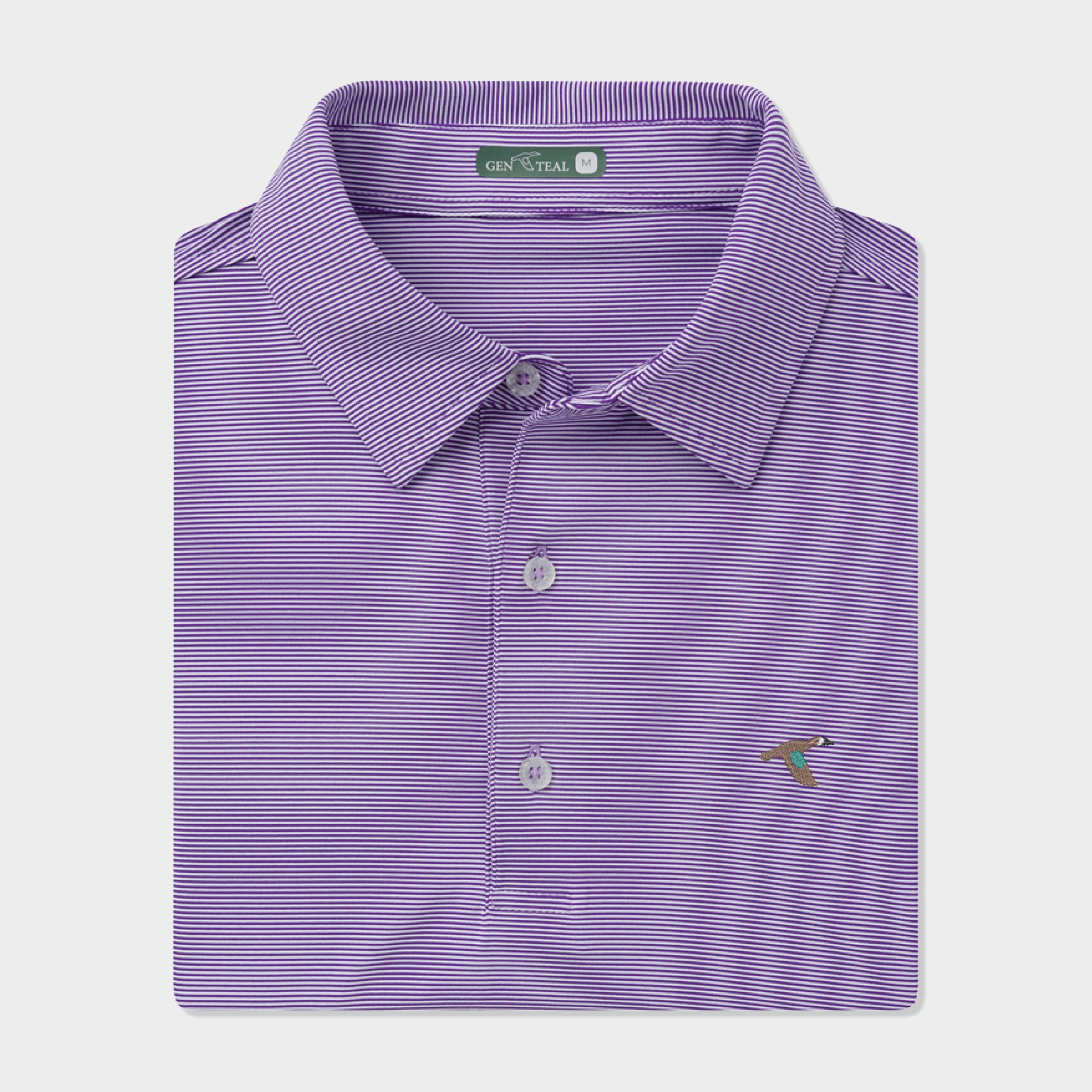Club Pinstripe Signature Performance Polo