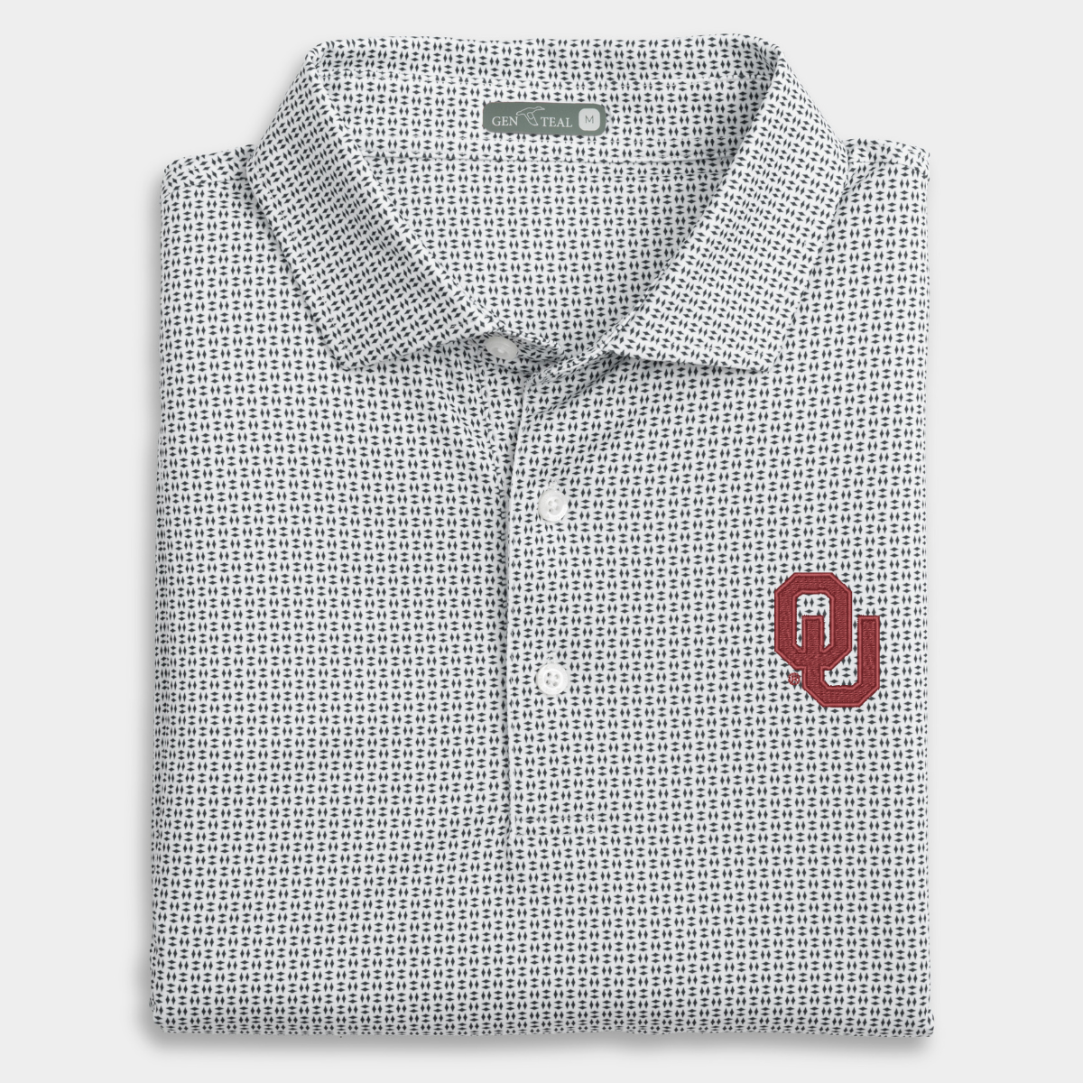 Oklahoma Trellis Printed Performance Polo