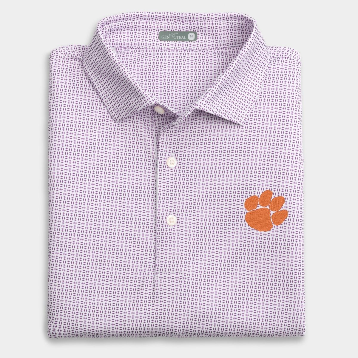 Clemson Trellis Printed Performance Polo