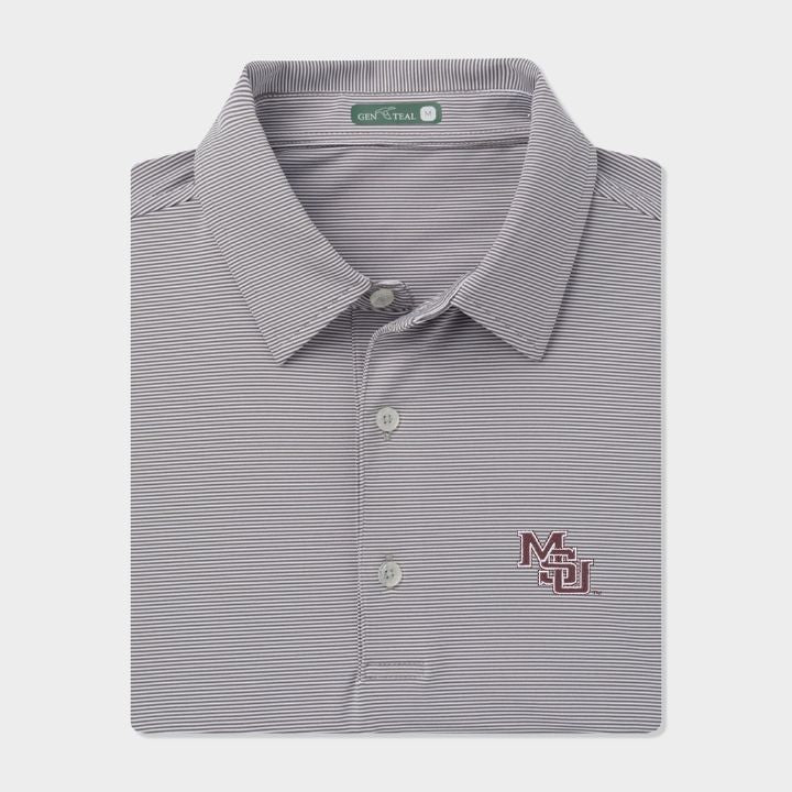 Mississippi State Vault Club Pinstripe Performance Polo