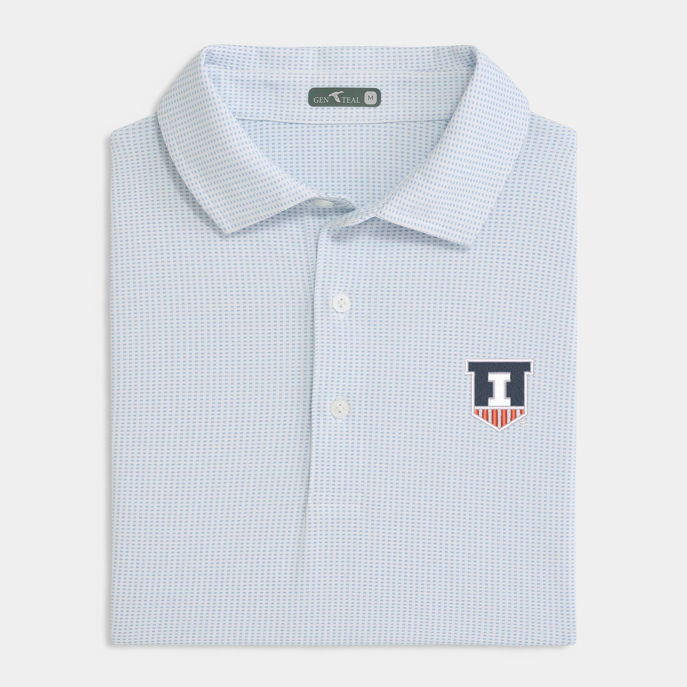 Illinois Jacquard Performance Polo