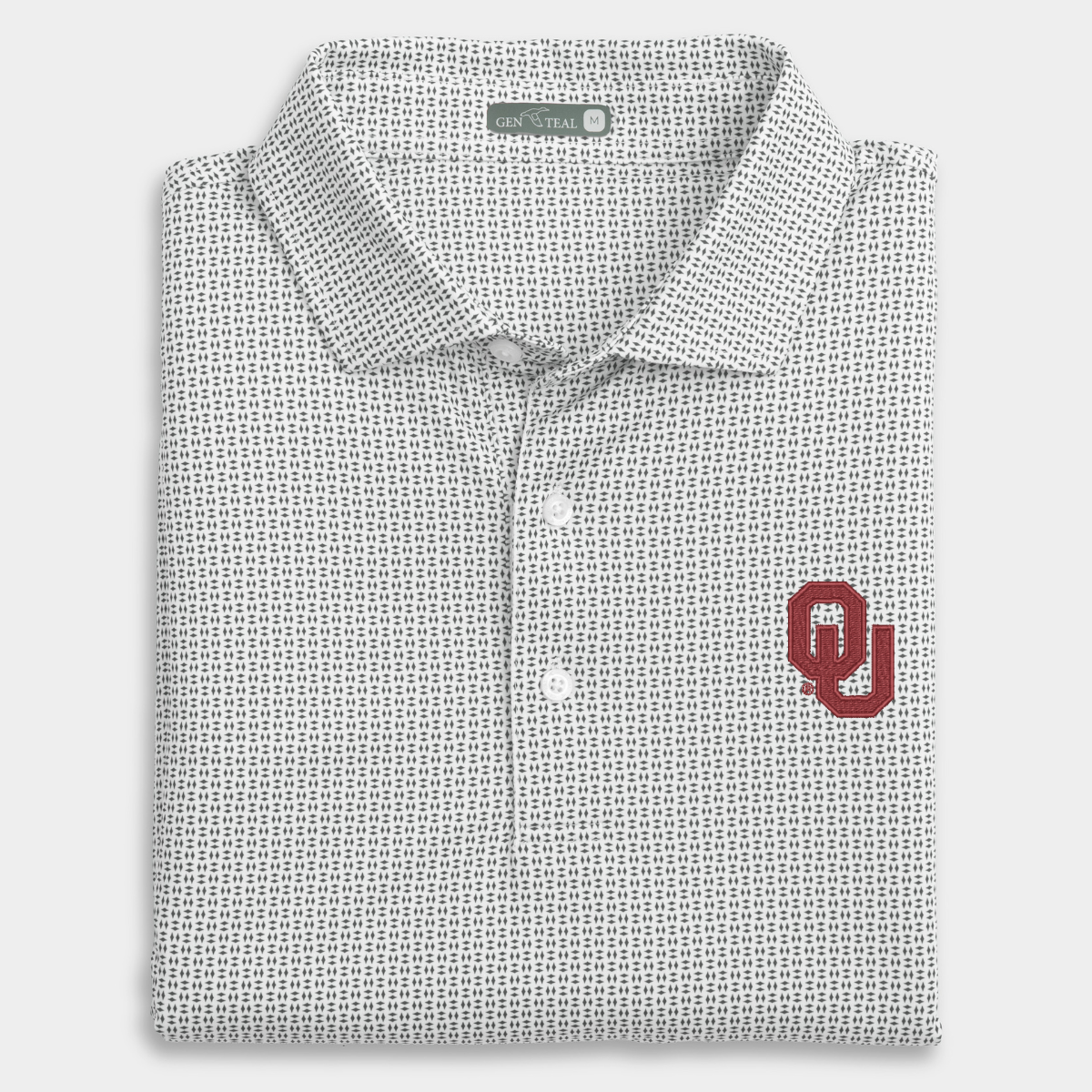 Oklahoma Trellis Printed Performance Polo