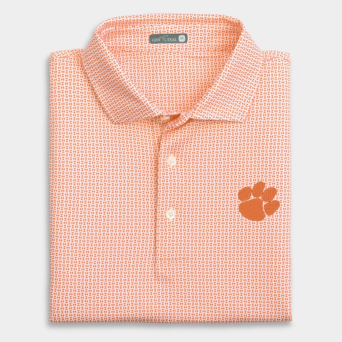 Clemson Trellis Printed Performance Polo