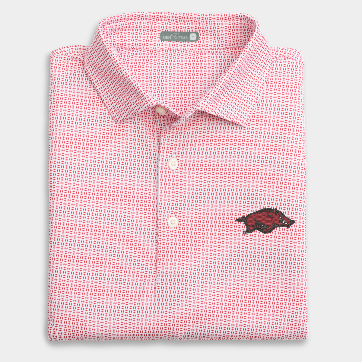 Arkansas Trellis Printed Performance Polo