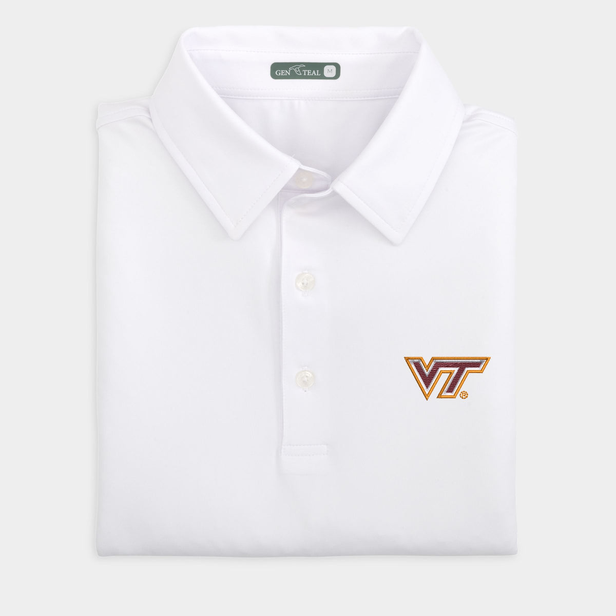 Virginia Tech Solid Performance Polo