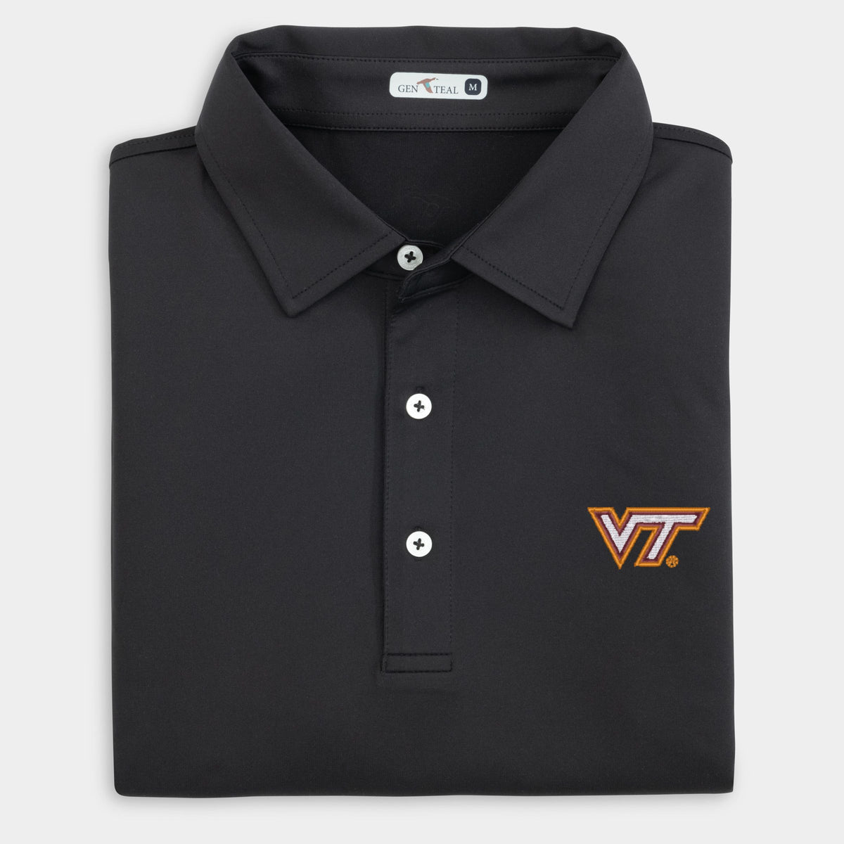 Virginia Tech Solid Performance Polo
