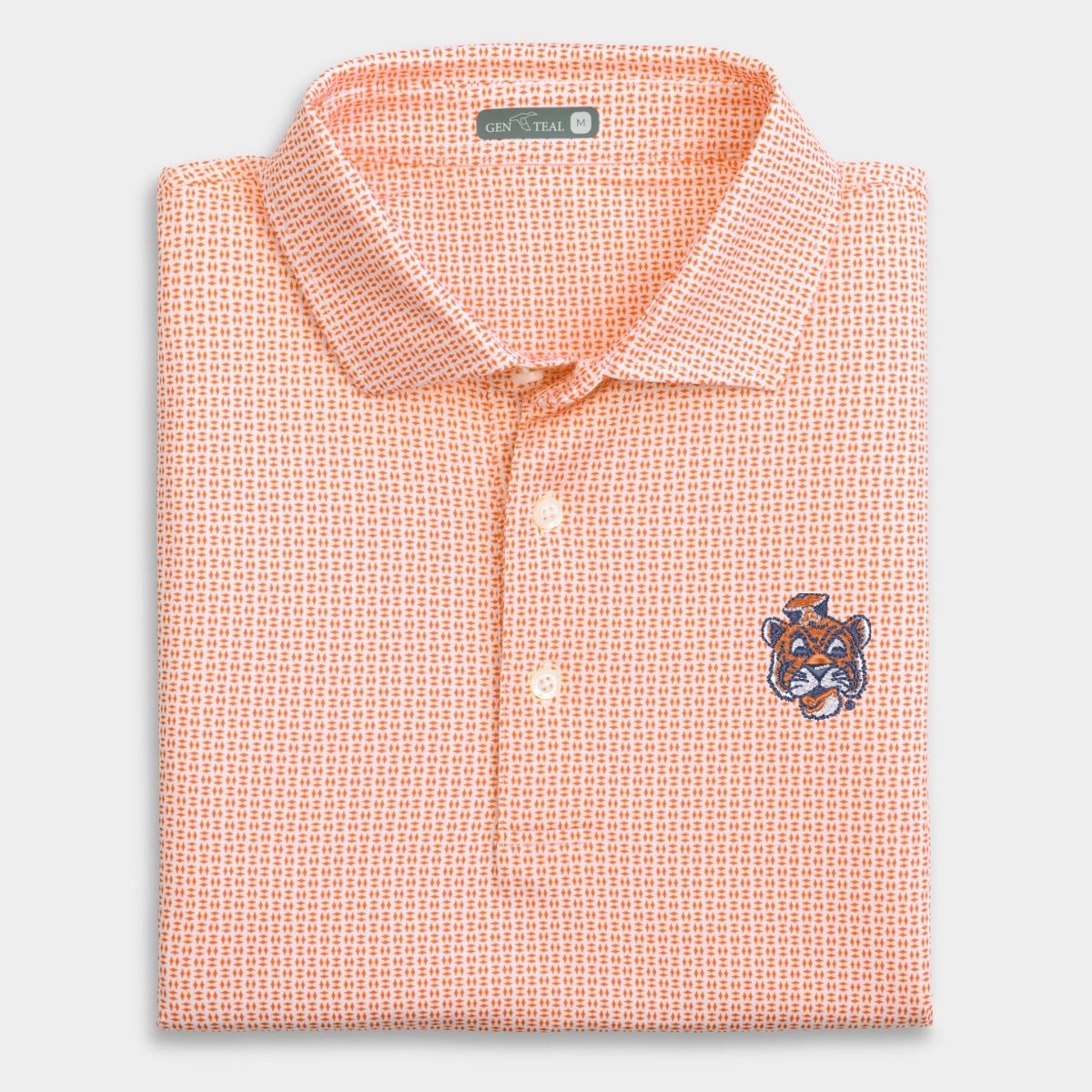 Auburn Vault Trellis Printed Performance Polo
