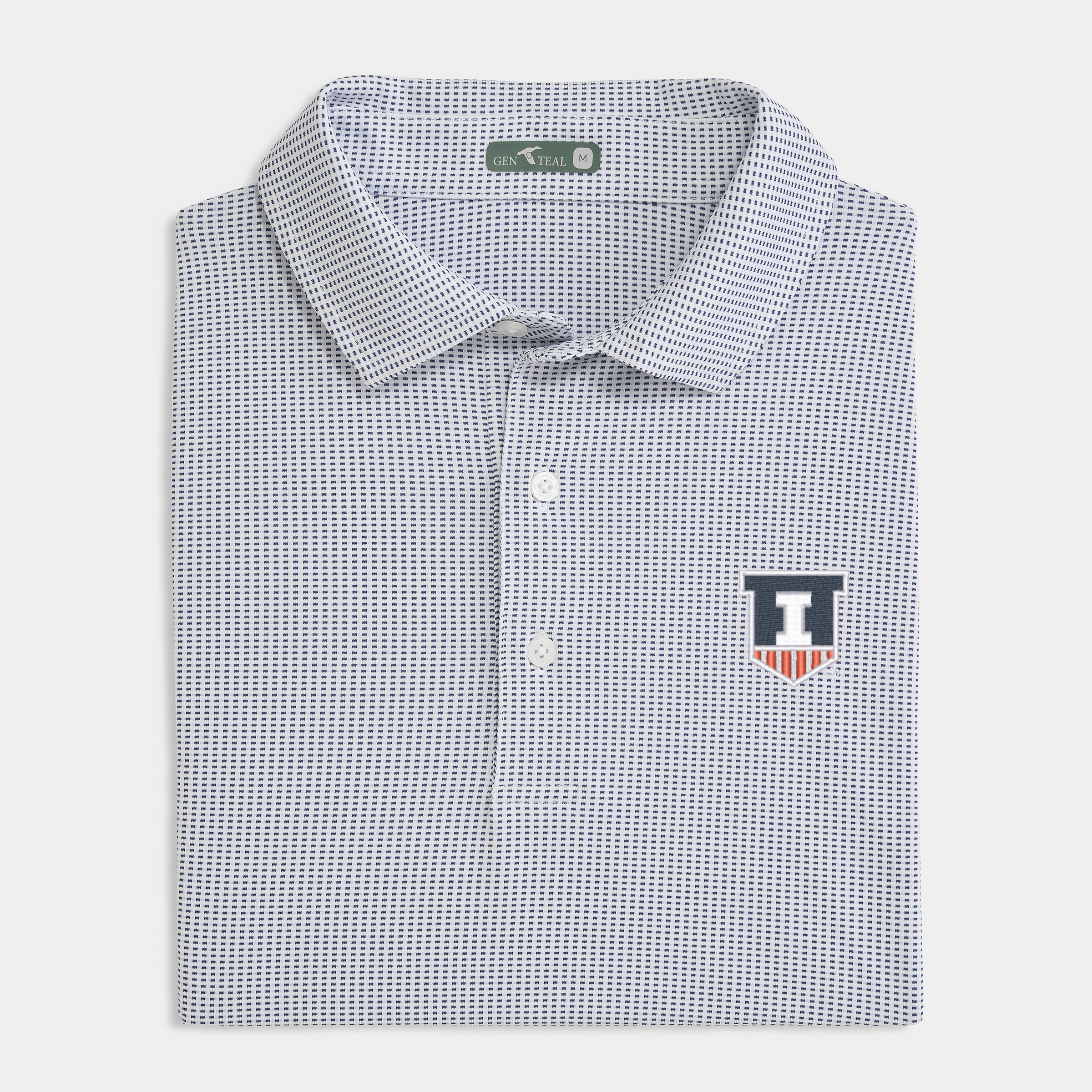Illinois Jacquard Performance Polo
