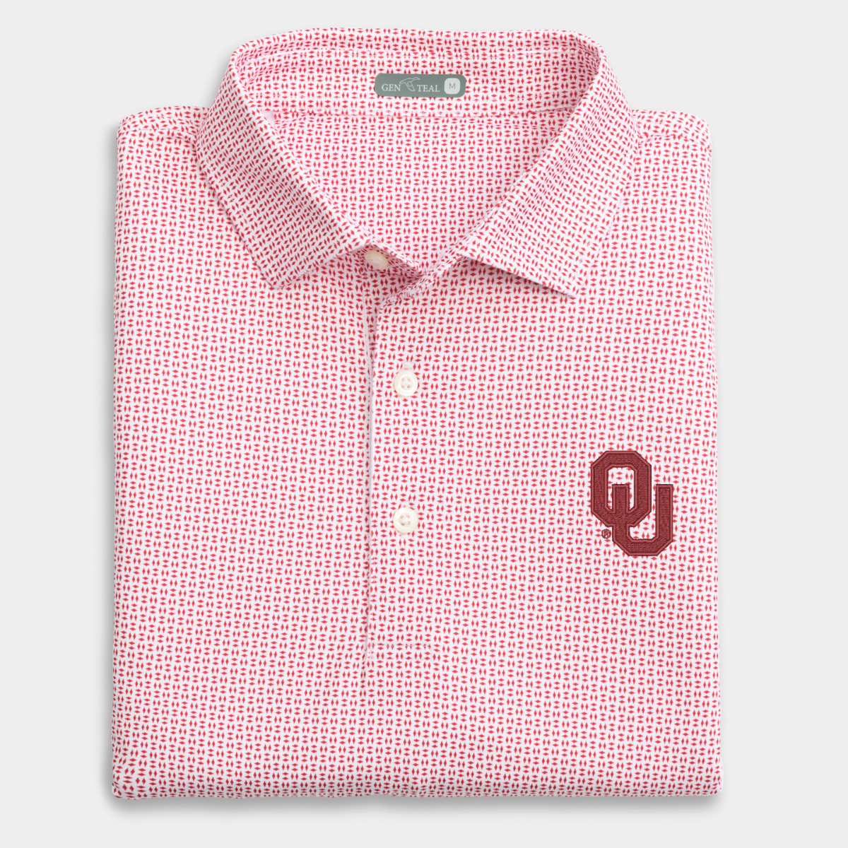 Oklahoma Trellis Printed Performance Polo
