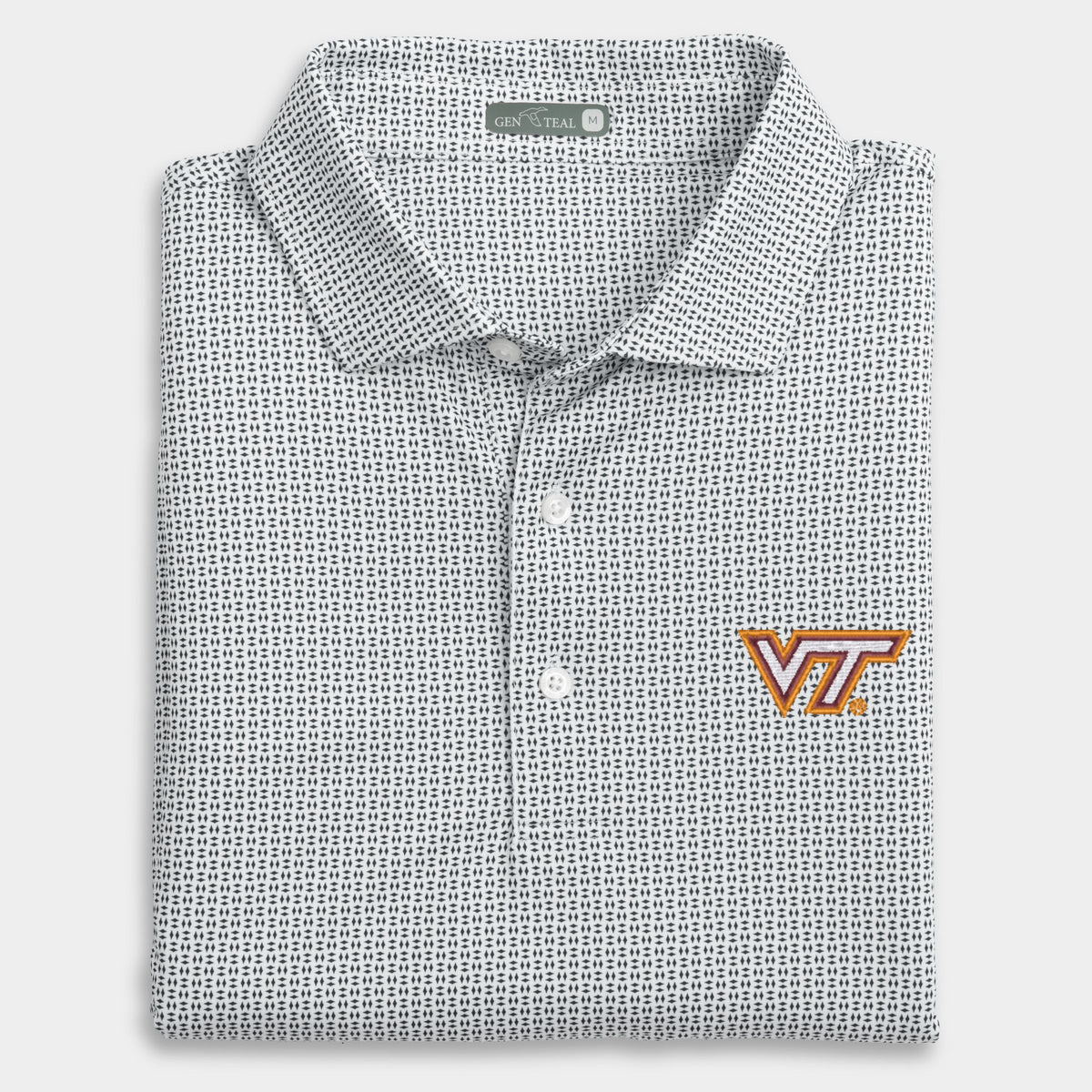 Virginia Tech Trellis Printed Performance Polo
