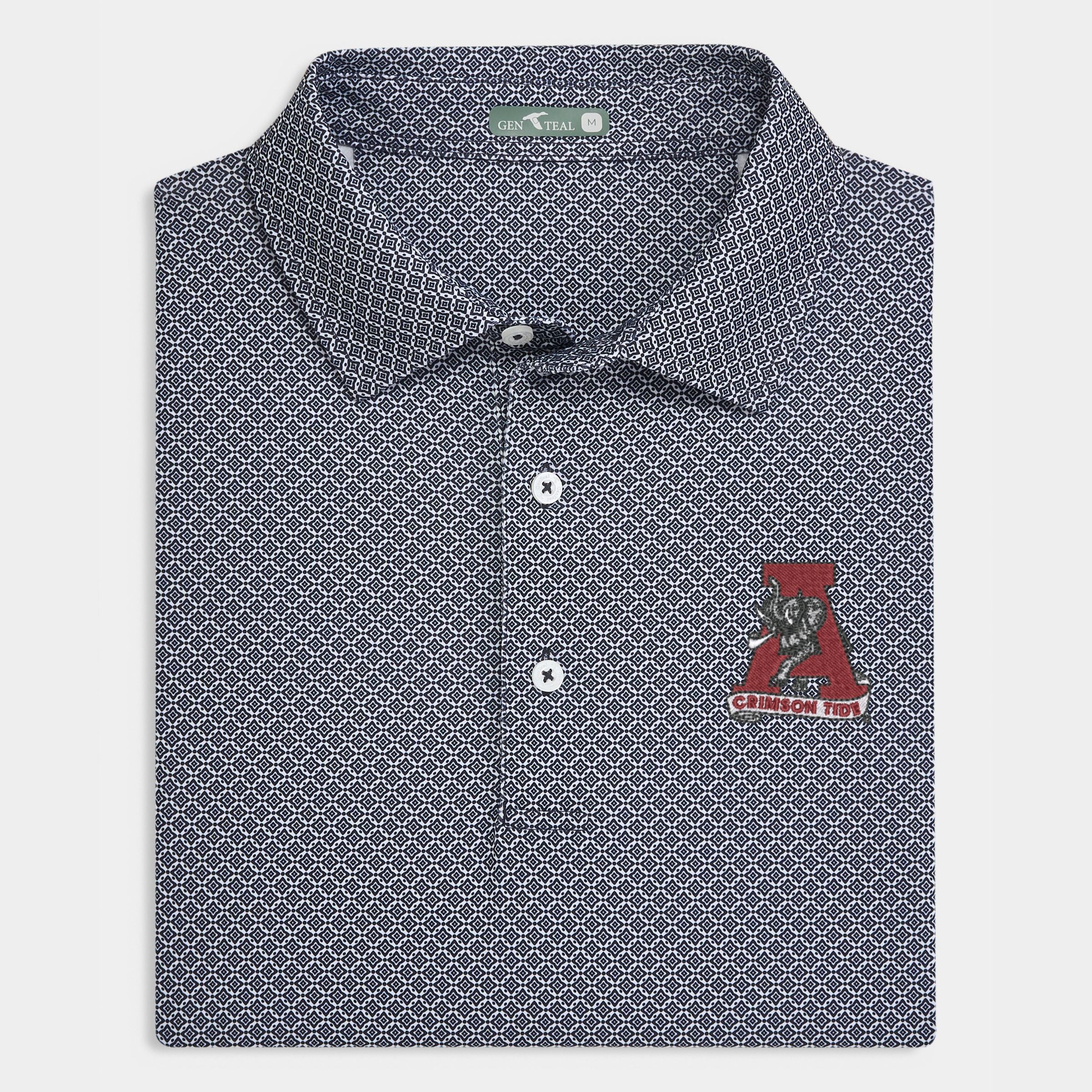 Alabama Vault Diamond Lattice Printed Performance Polo