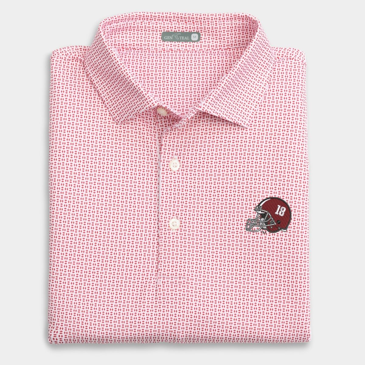 Alabama Helmet Trellis Printed Performance Polo