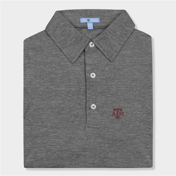 Texas A&M brrrº Heathered Performance Polo