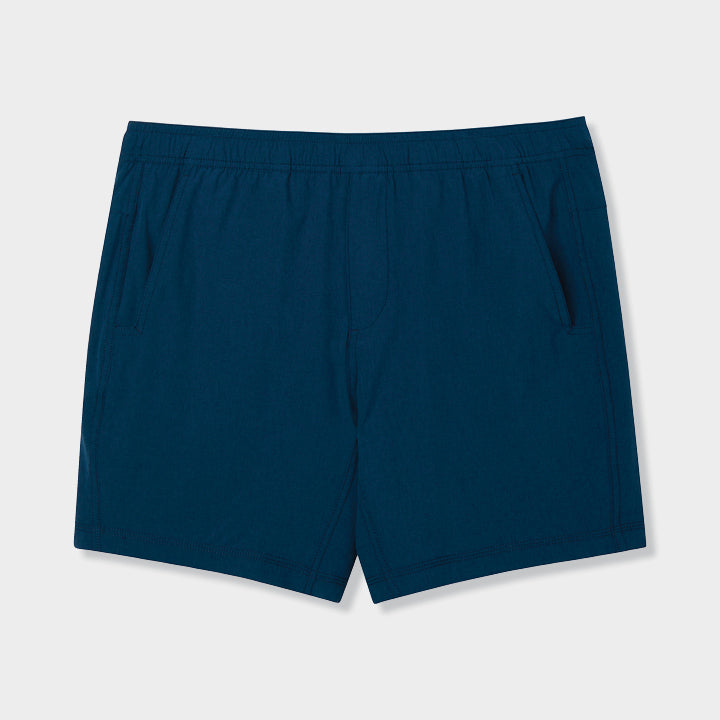Men's Elastic Waist Shorts With Pockets