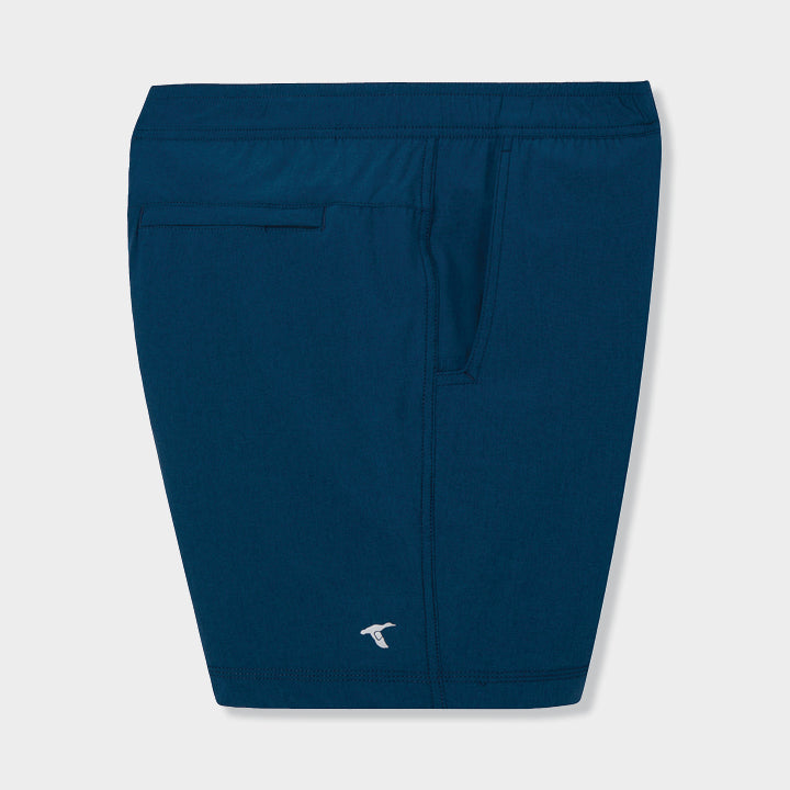 Men's Elastic Waist Shorts With Pockets