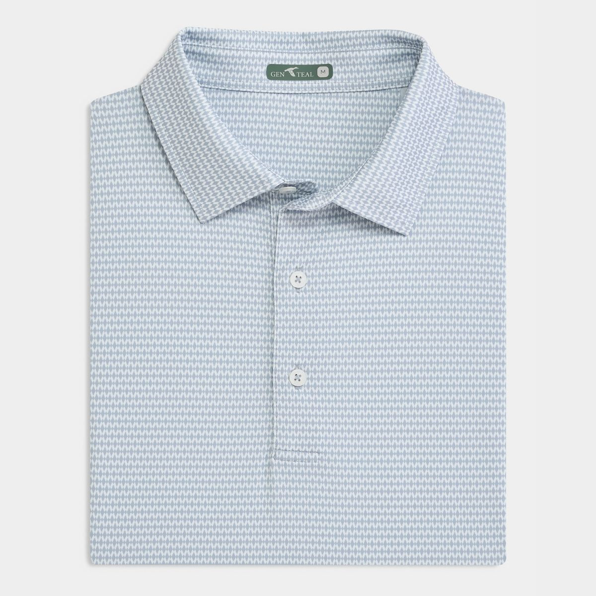Argyle Geo Printed Performance Polo