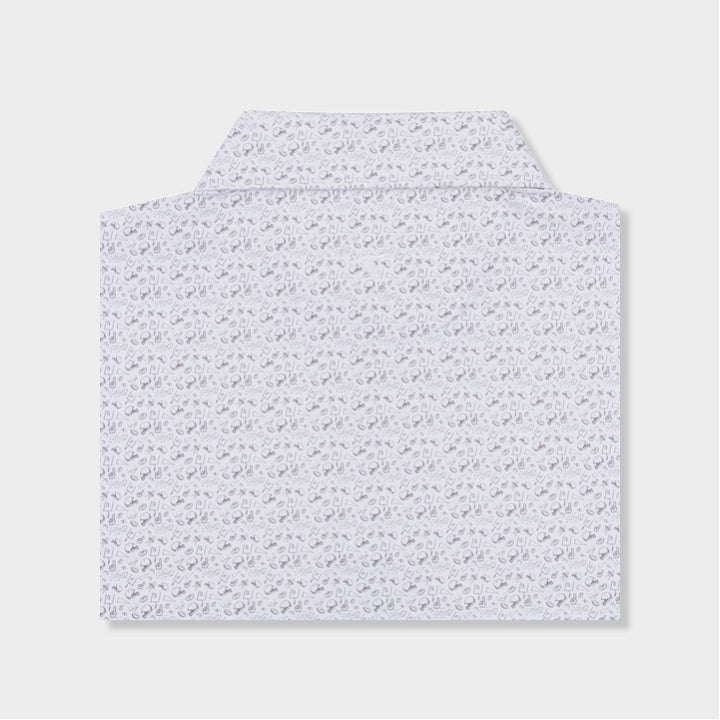 white designed polo by Genteal