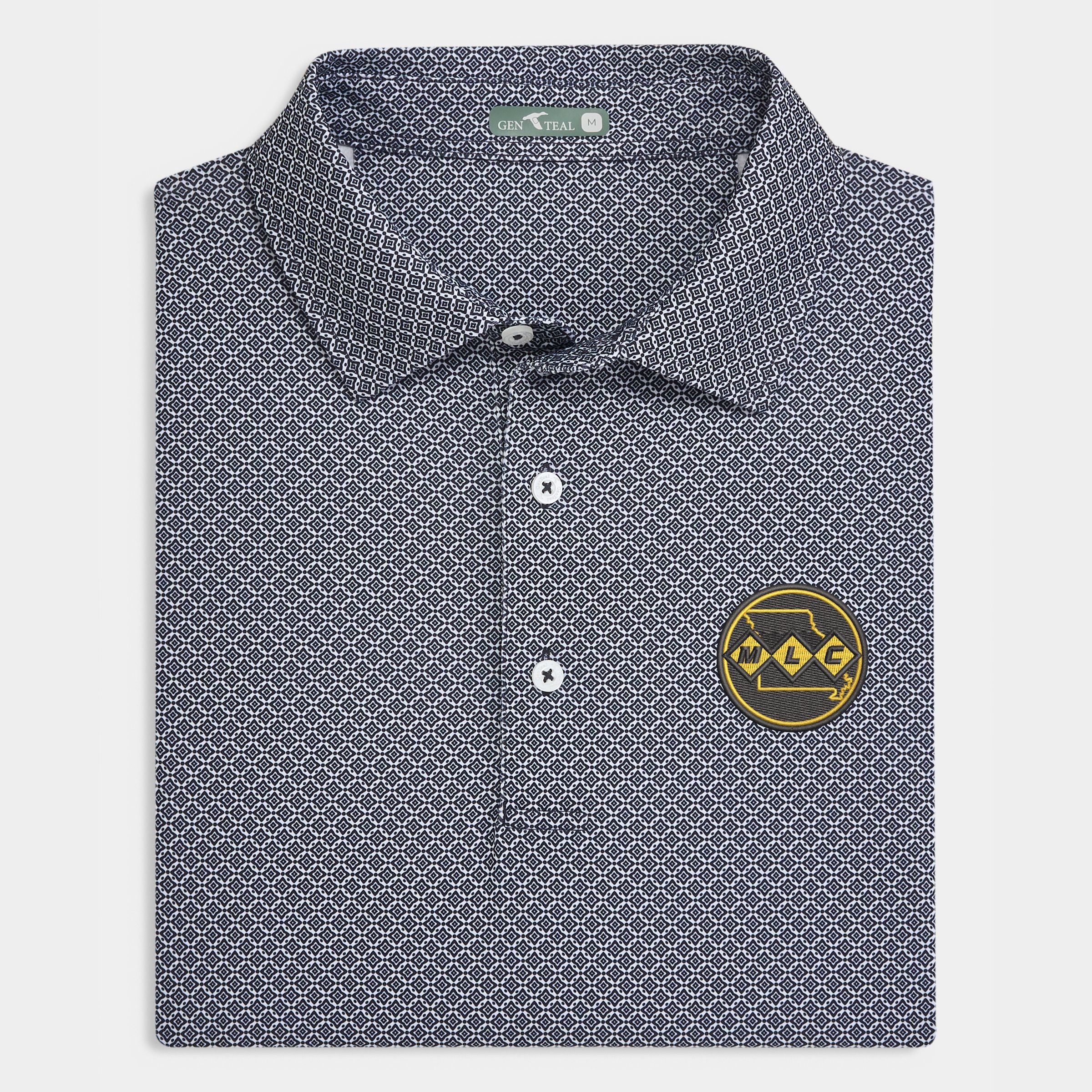 MLC Diamond Lattice Printed Performance Polo