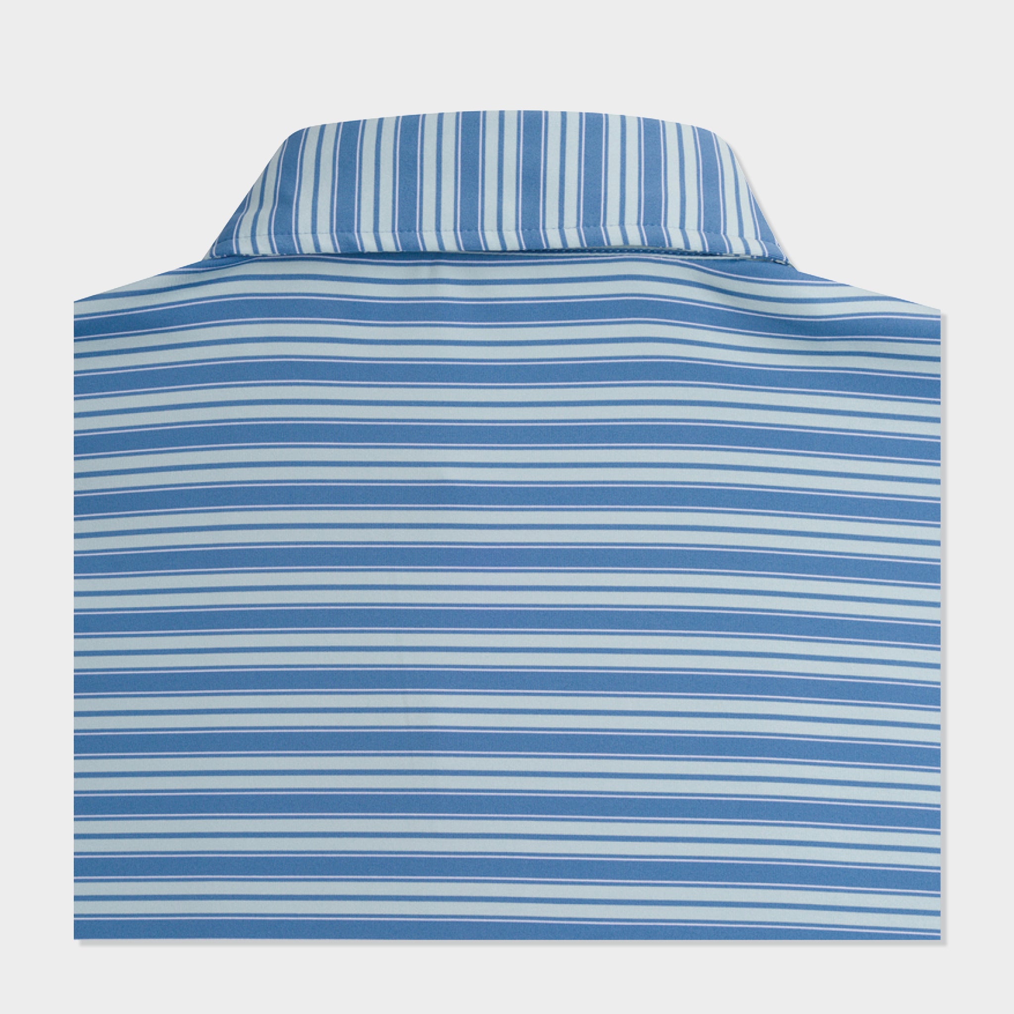 Striped polo with moisture-wicking fabric