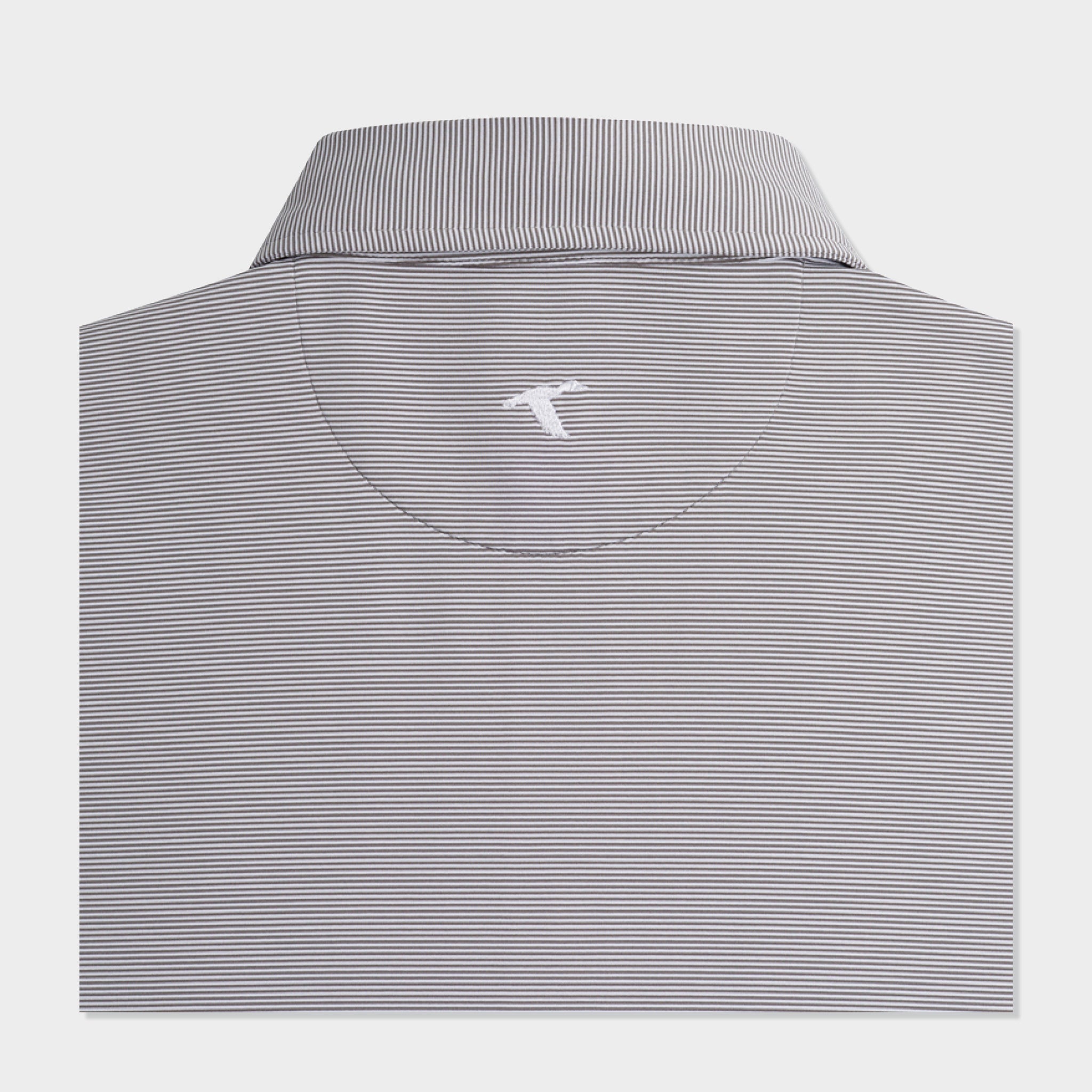 Kansas State Pinstripe Performance Polo-GenTeal Apparel