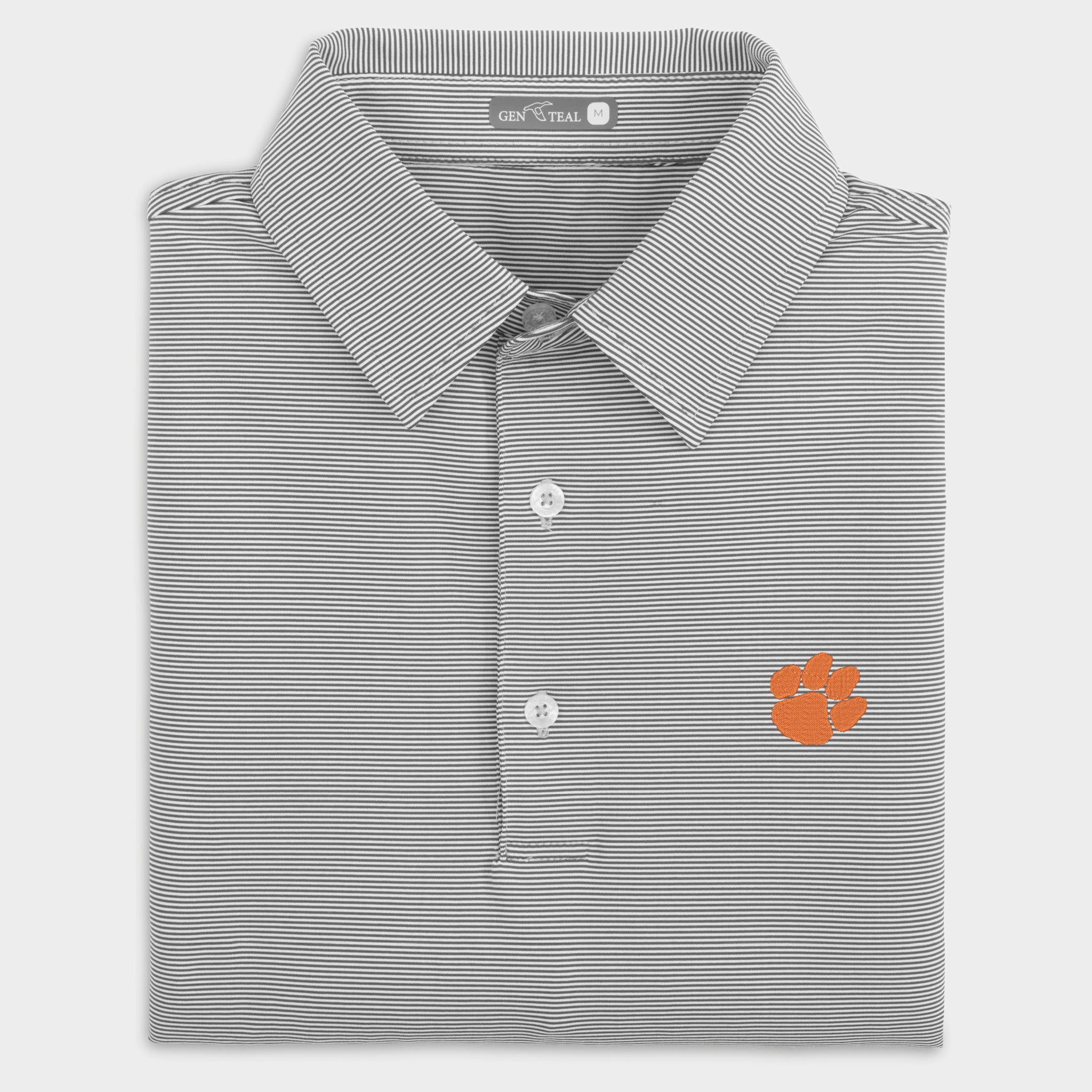 Clemson Pinstripe Performance Polo