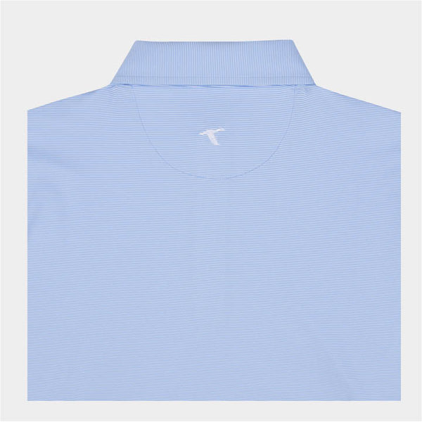 blue striped polo by Genteal