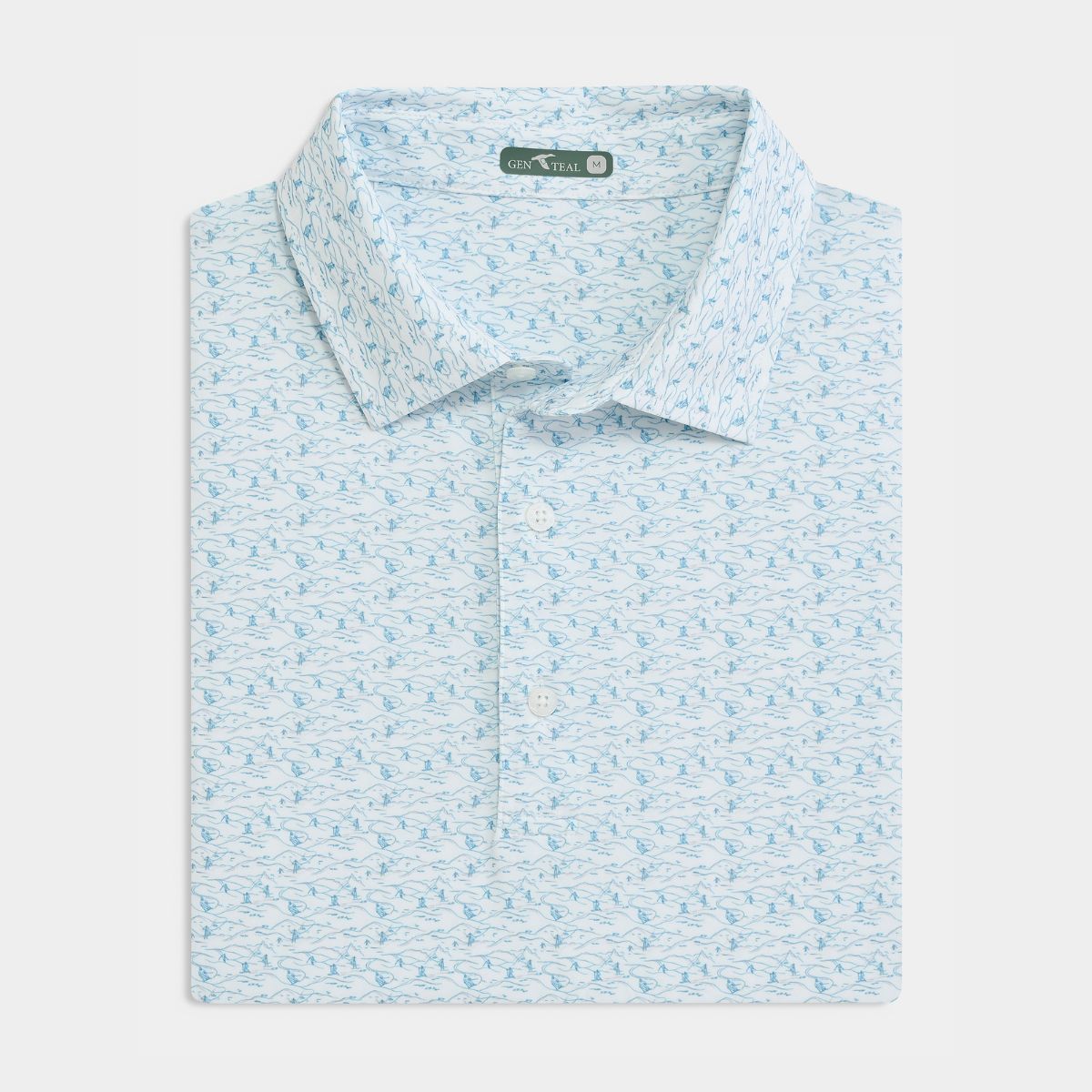 Downhill Delight Printed Performance Polo