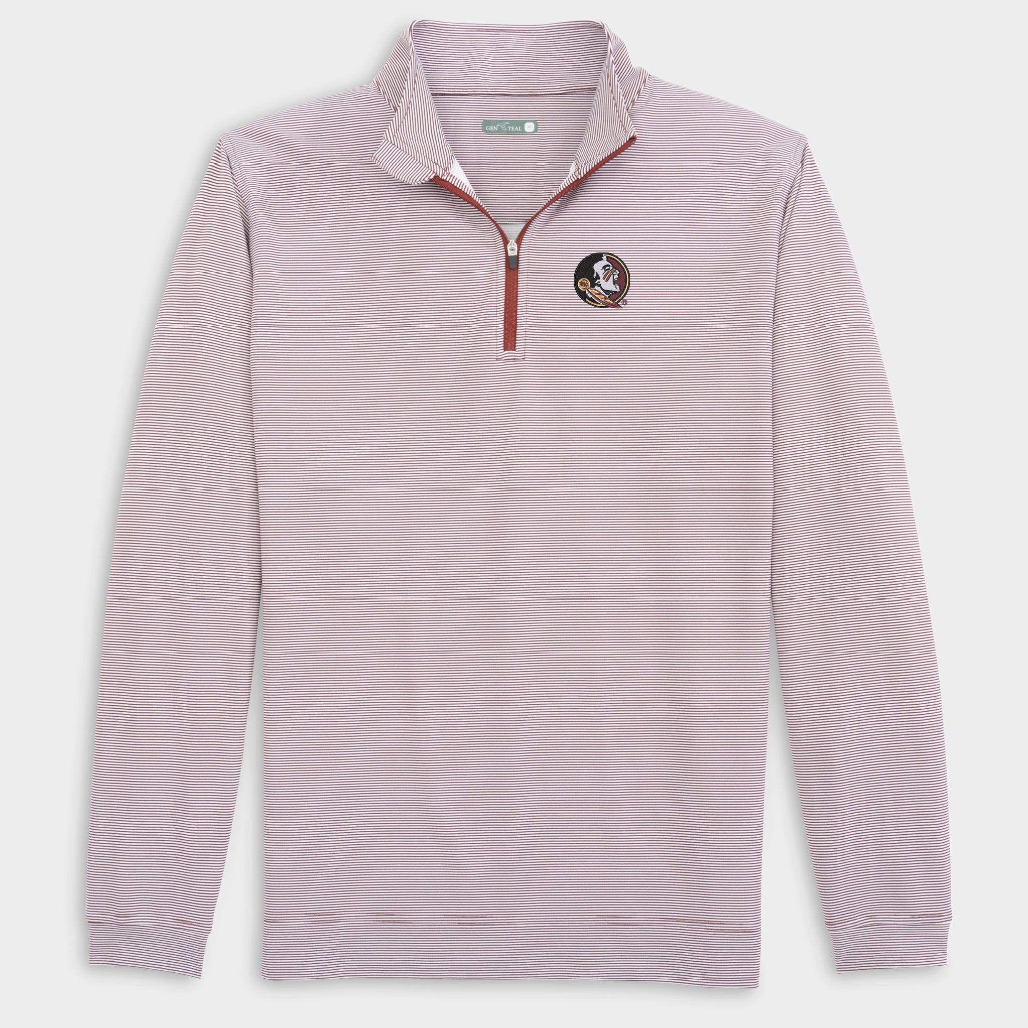 Florida State Pinstripe Venture Performance Quarter-Zip-GenTeal Apparel
