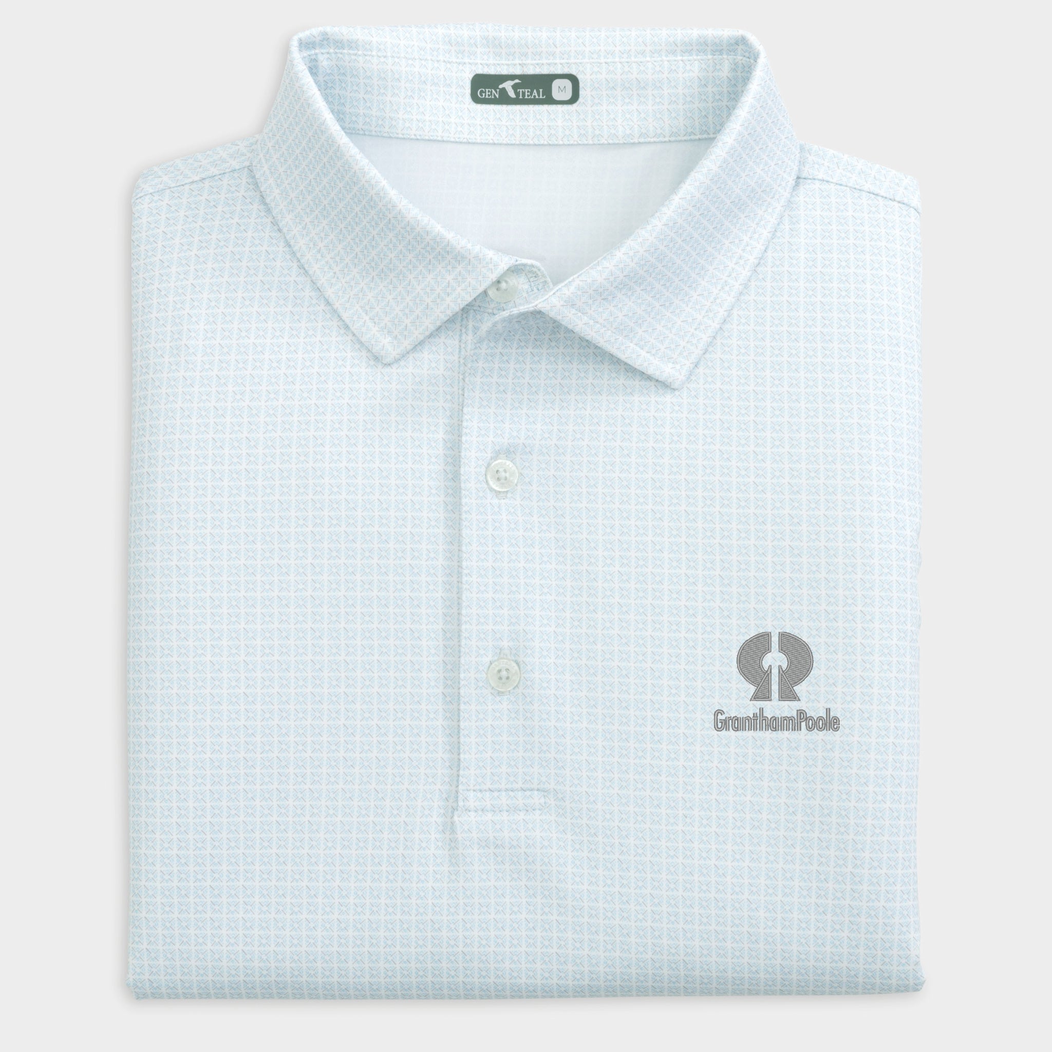 GranthamPoole Tile Printed Performance Polo