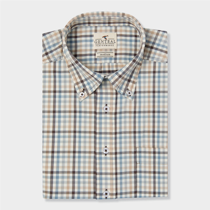 Blue and brown shirt by Genteal
