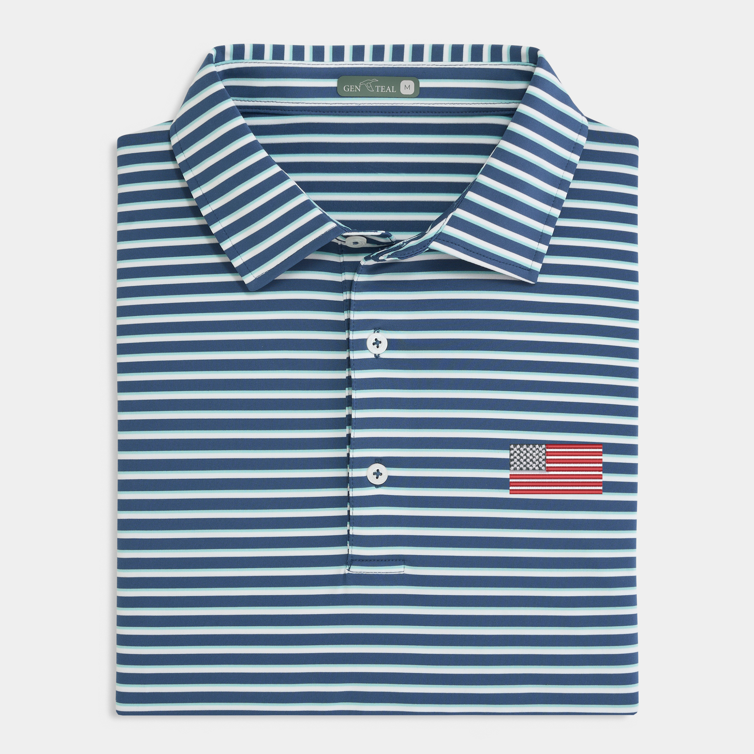 American Flag Hardings Performance Polo