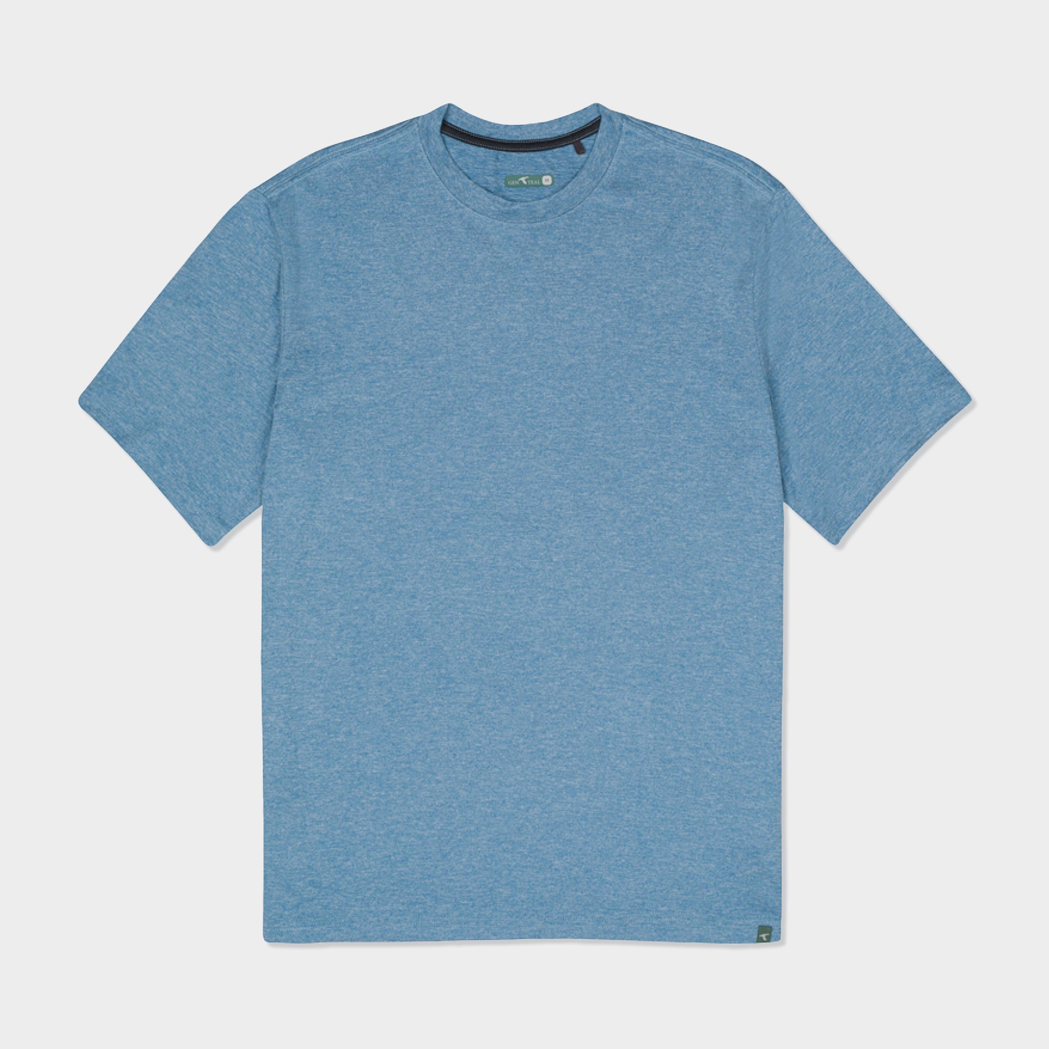 ns heathered blue short sleeve t-shirt