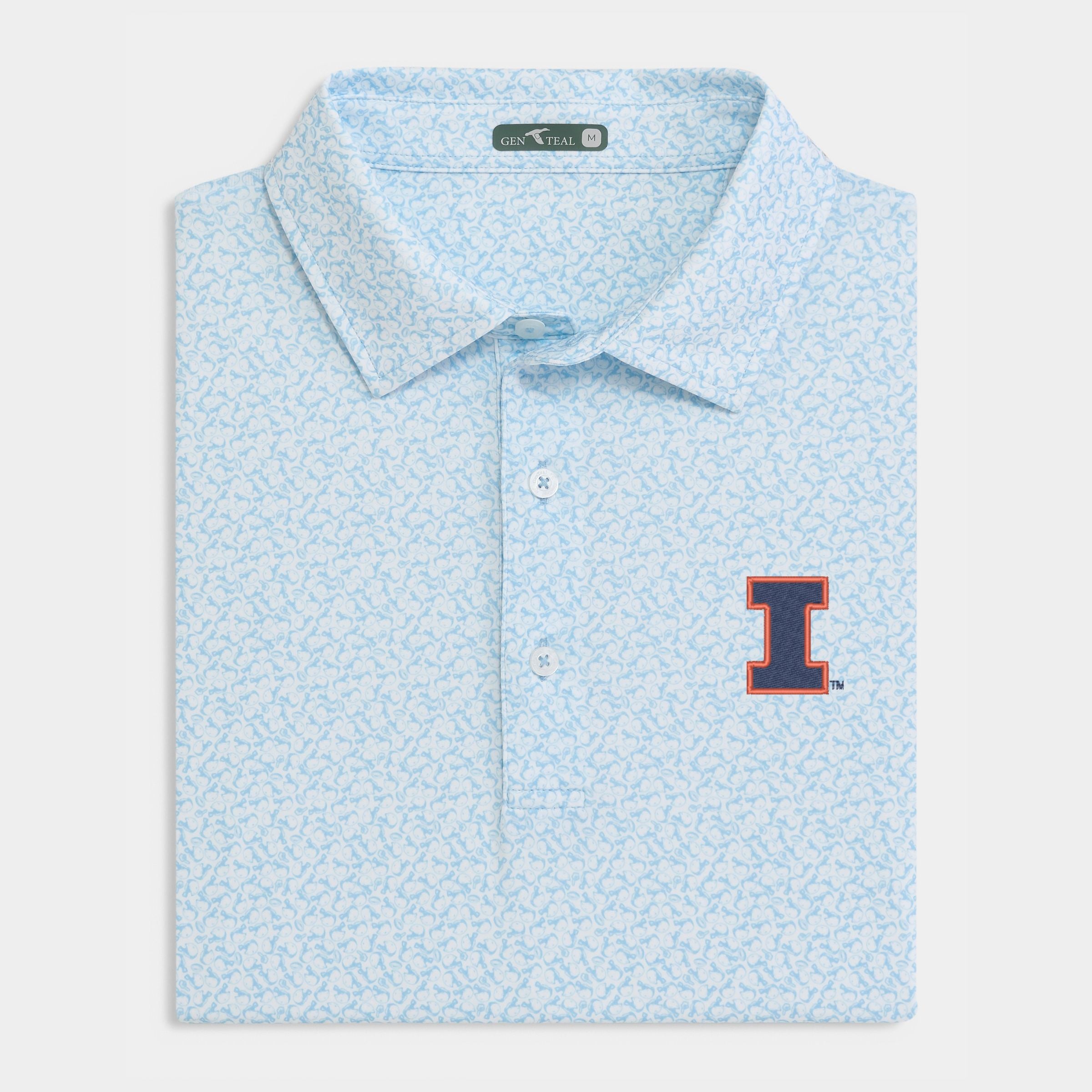 Illinois Helmet Havoc Printed Performance Polo