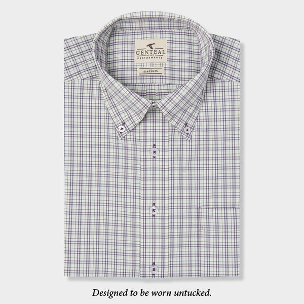 purple plaid shirt by Genteal