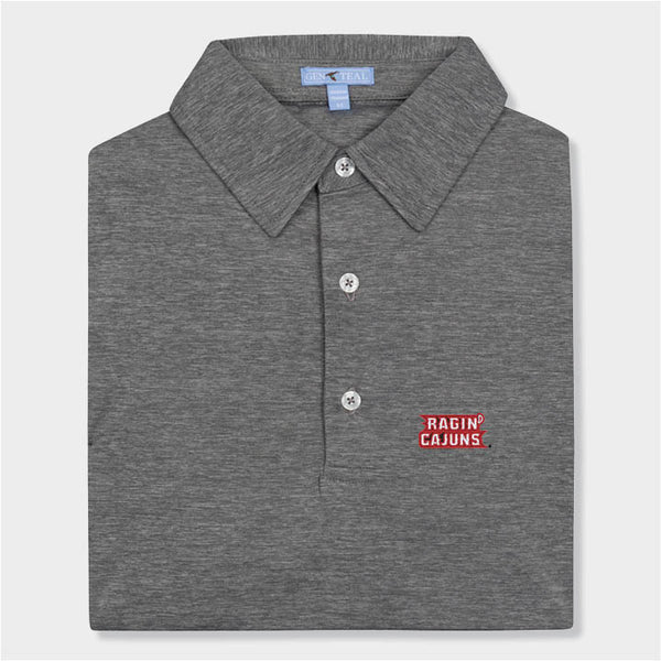 Louisiana brrrº Heathered Performance Polo