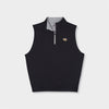 black quarter zip vest by Genteal