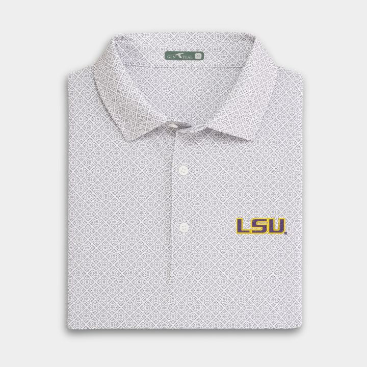 LSU Diamonds Printed Performance Polo
