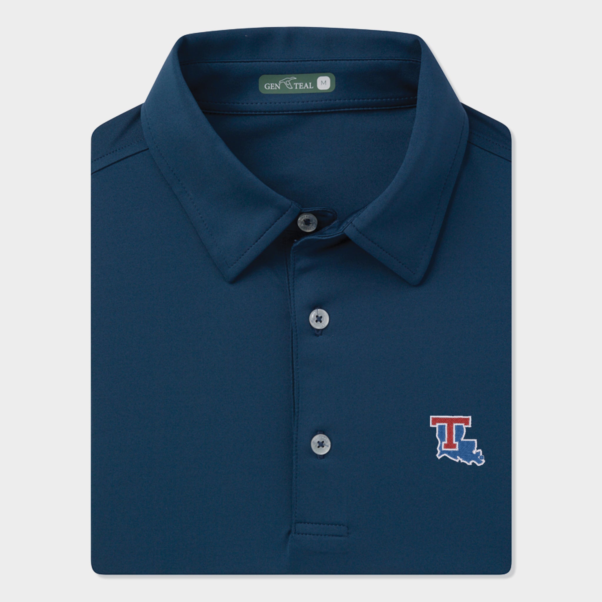 Louisiana Tech Solid Performance Polo