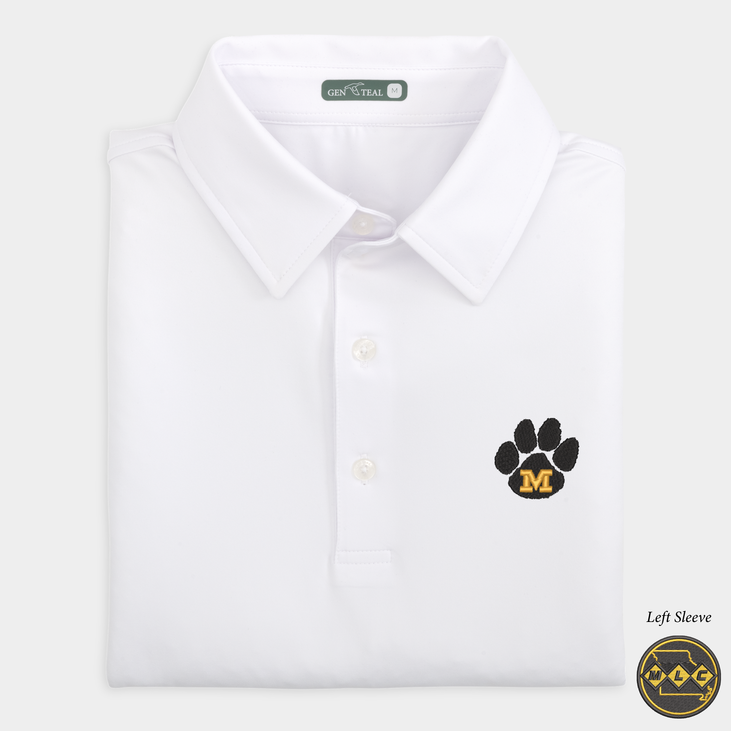 MLC Missouri Paw Solid Performance Polo